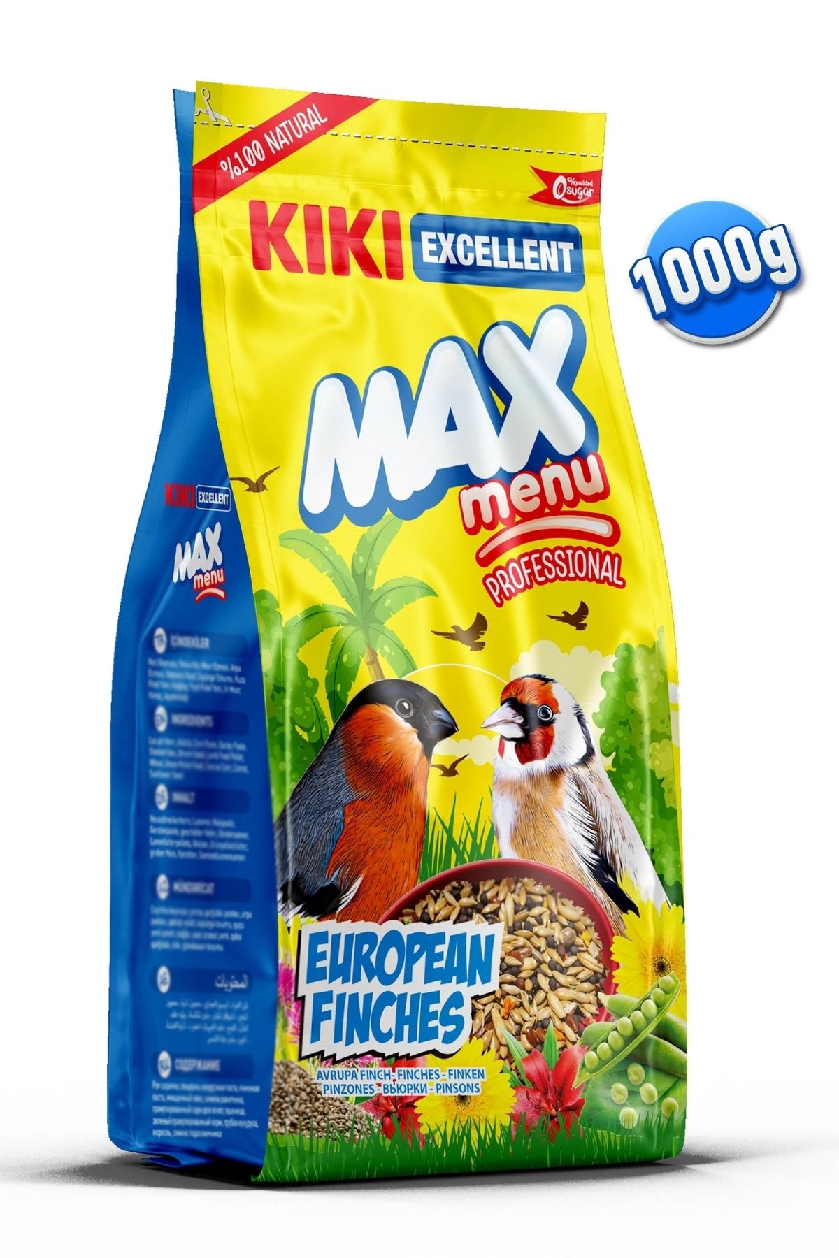 Kiki Excellent Kuş Max Menu European Finches Avrupalı Finç Yemi 1000 Gr. Kb311