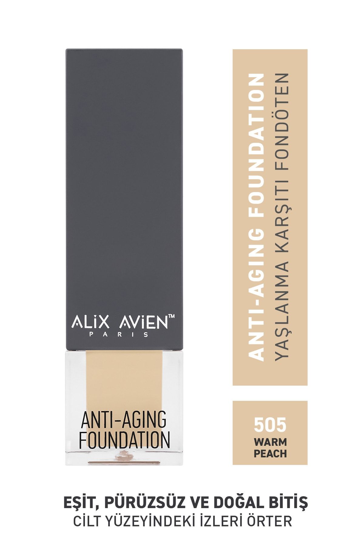 Alix Avien Yaşlanma Karşıtı Fondöten 505 Warm Peach Spf 15 Anti Aging Foundation - 35 ml
