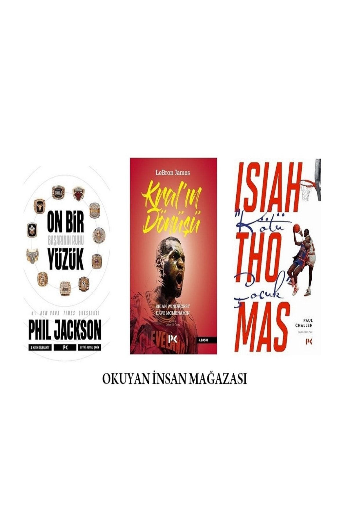 Profil Kitap Basketbol Seti - Nba Efsaneleri - Üç Kitap Set - Phil Jackson - Lebron James - Isıah Thomas