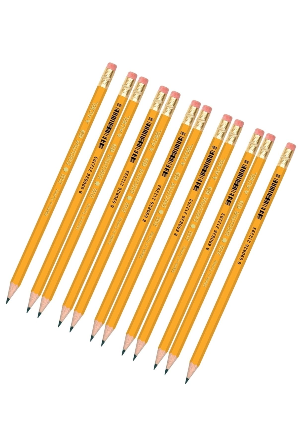 Adel 12 Adet Silgili Kurşun Kalem Klasik Sarı Hb Kutulu Dünyanın En Çok Kullanılan Kalem Modeli