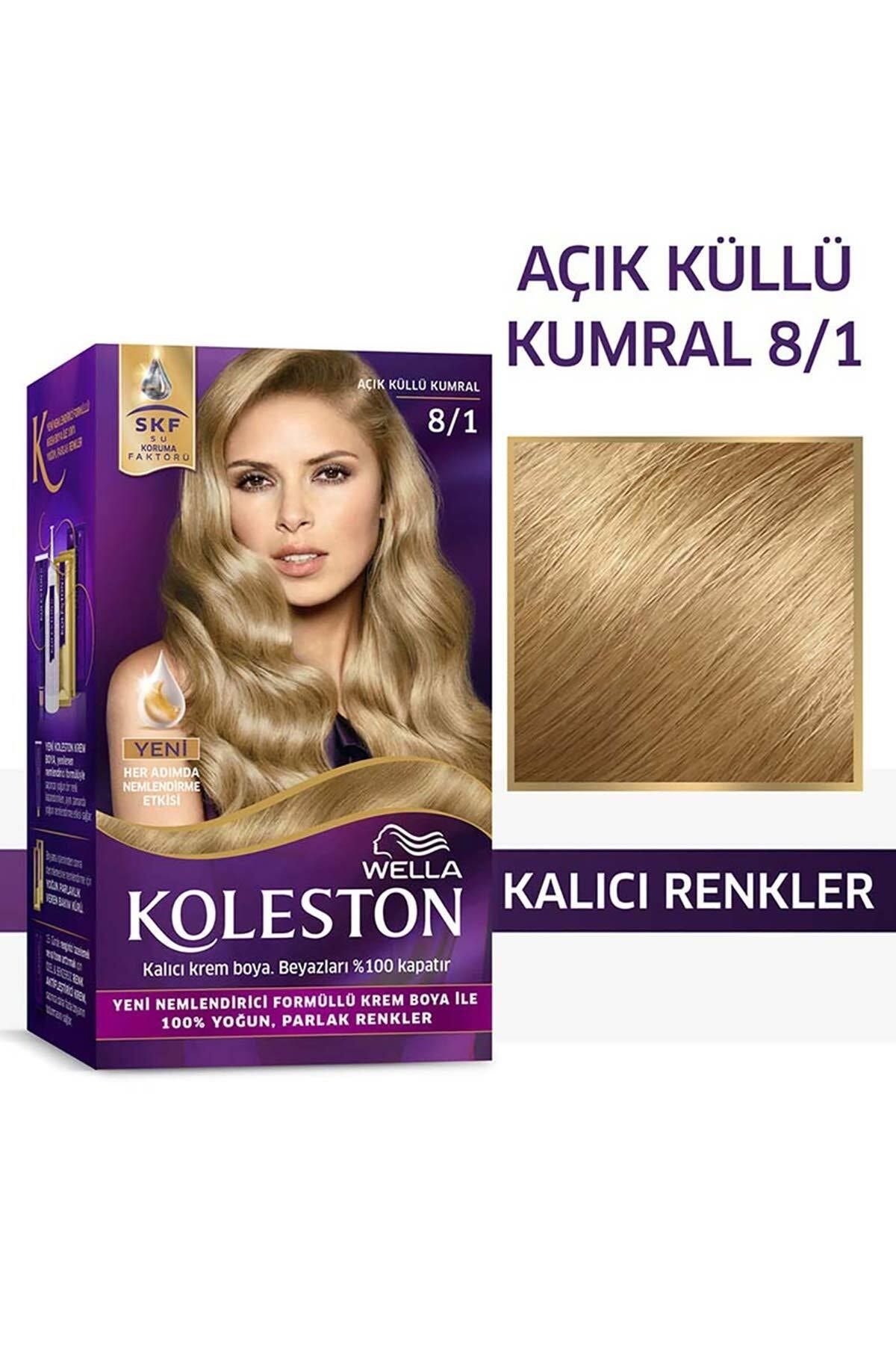 Wella Koleston Kit Saç Boyası 8/1 Açık Küllü Kumral