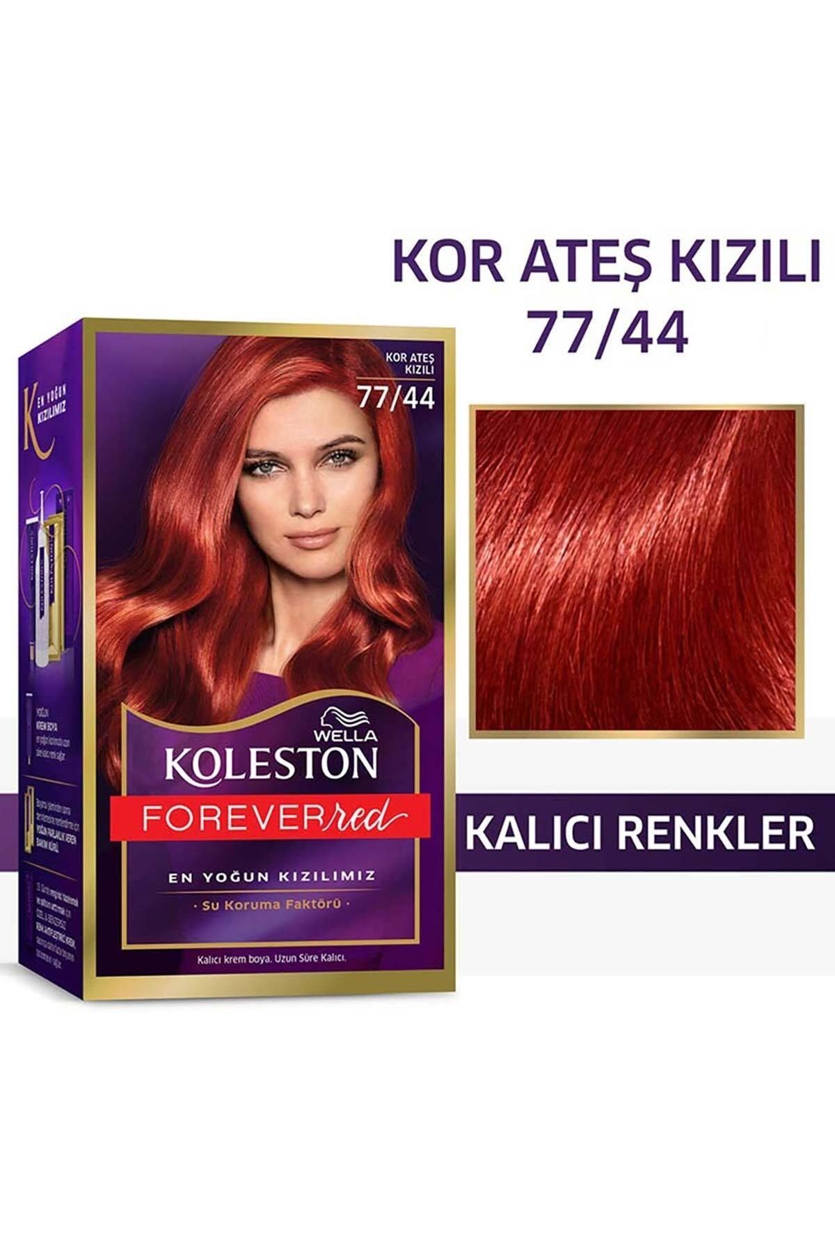 Wella Koleston Kit Saç Boyası 77/44 Kor Ateş Kızılı