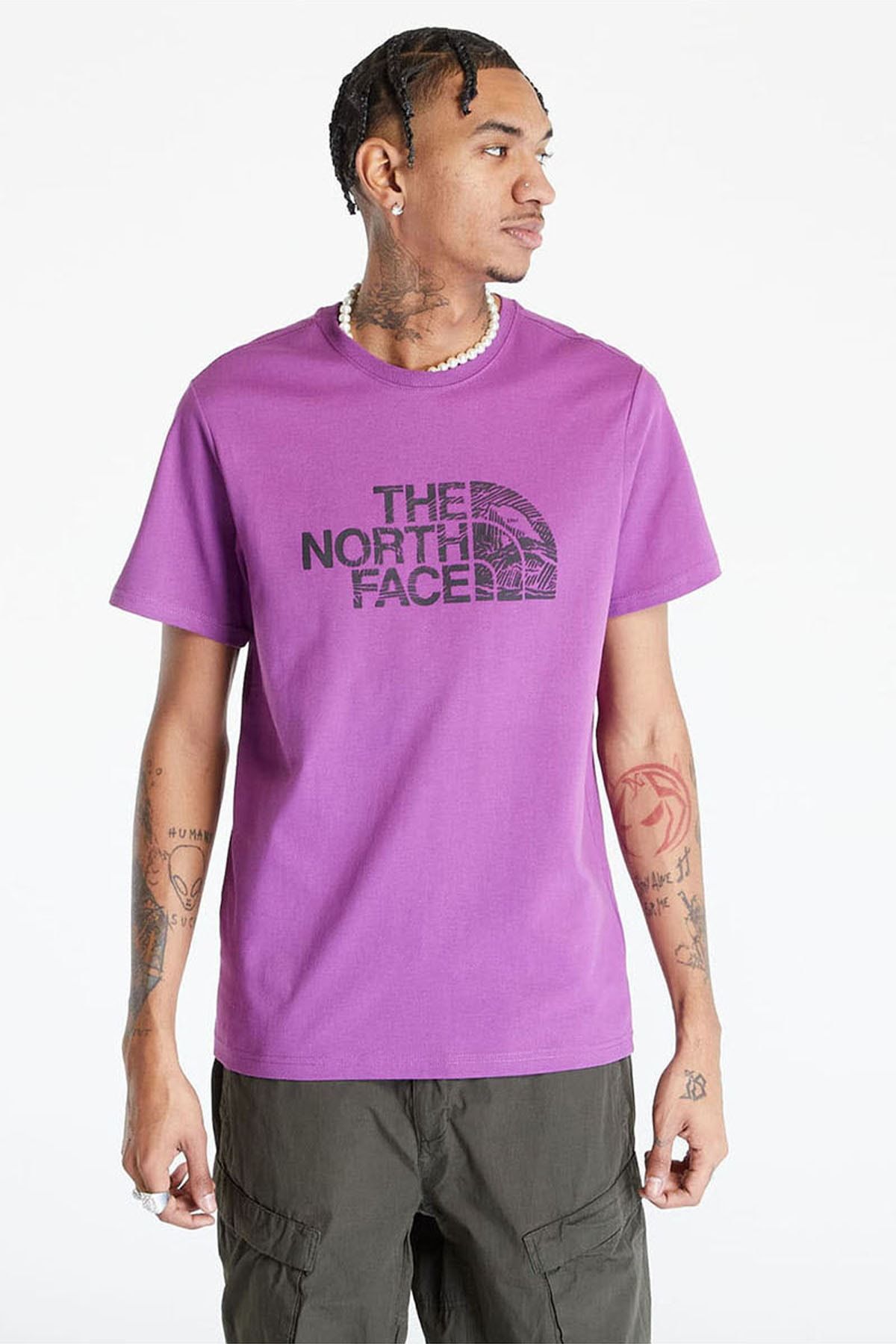The North Face Erkek T-shirt S/s Woodcut Dome Tee-eu Nf0a827hlv11