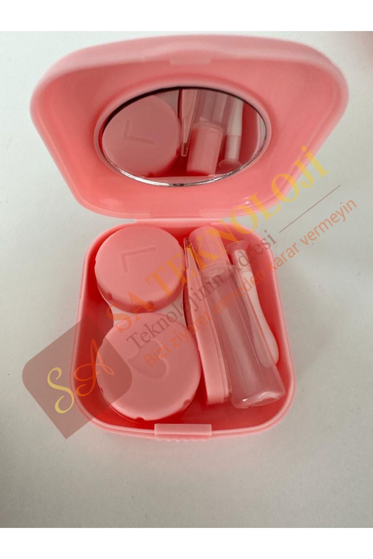 SATECHNOLOGY Lens Kutu Ve Takma Aparatı Seti (PEMBE)