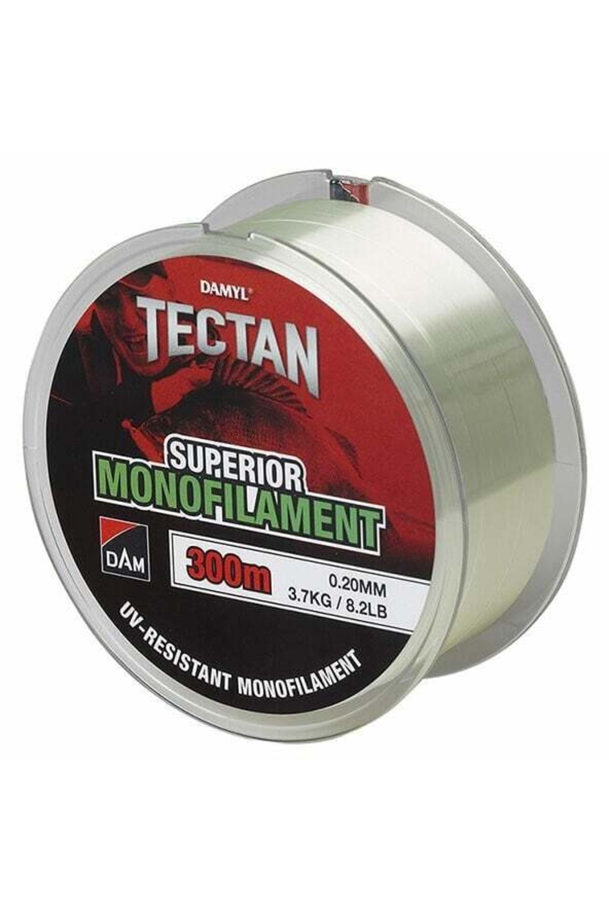 DAM Tectan Superior 300m Green Transparant Monofilament Misina 0.28mm