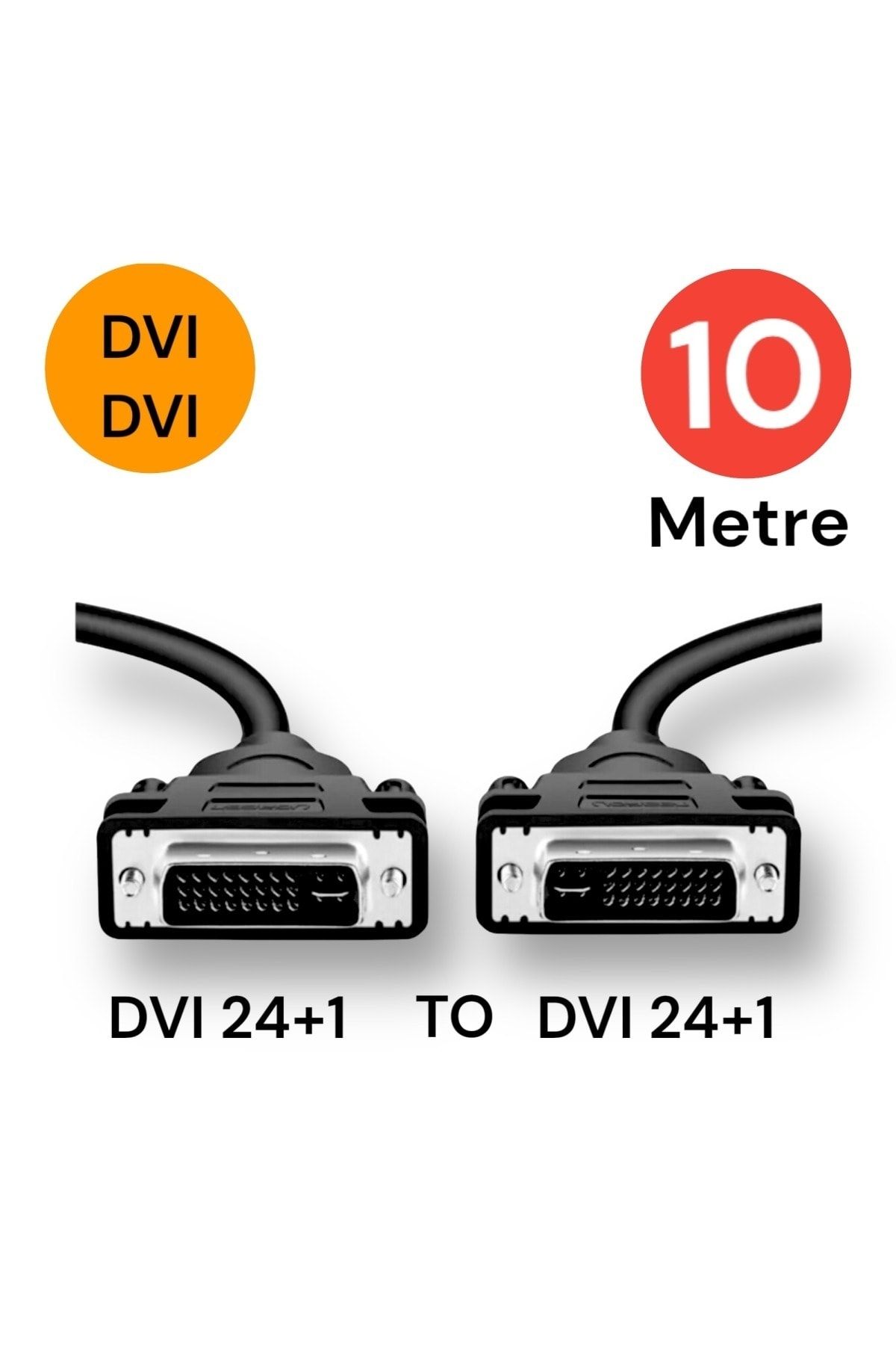 Tek-İş Dvı 24 1 Erkek To Dvı 24 1 Erkek Kablo Dvı To Dvı Kablo 10 Metre