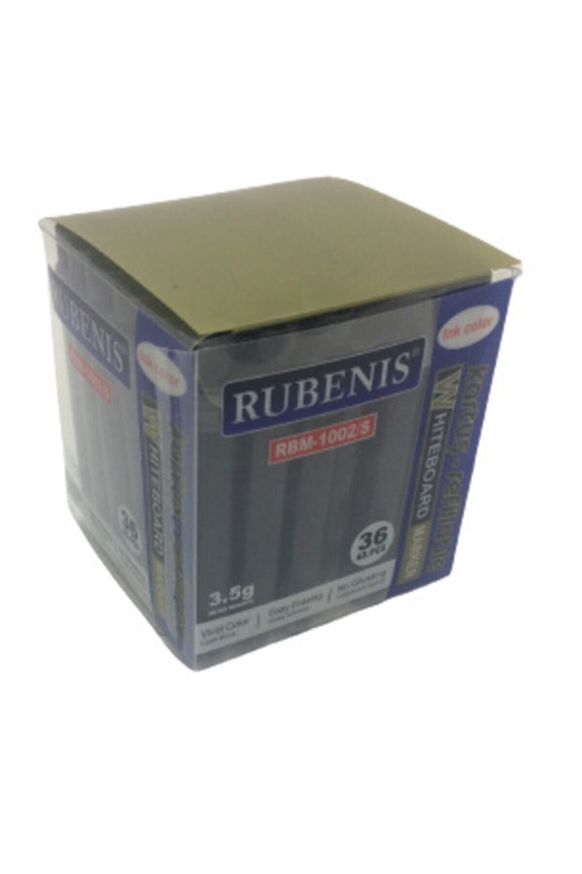 Rubenis 36 Adet Rbm-1002/s Beyaz Tahta Kalemi Siyah Kartuş