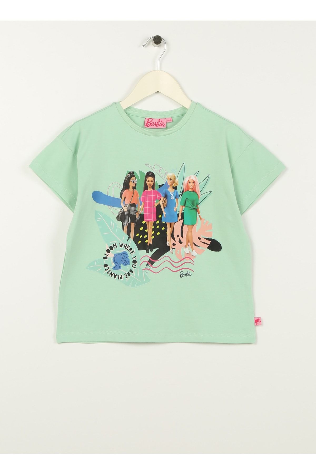 Barbie T-shirt, 11-12 Yaş, Açık Yeşil
