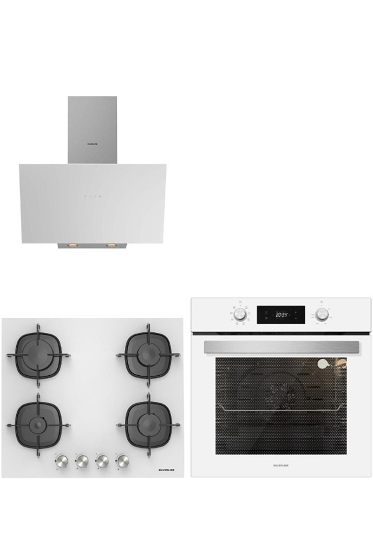 3'lü Ankastre Set (bo6504w01-3481 Beyaz-cs5623w01)
