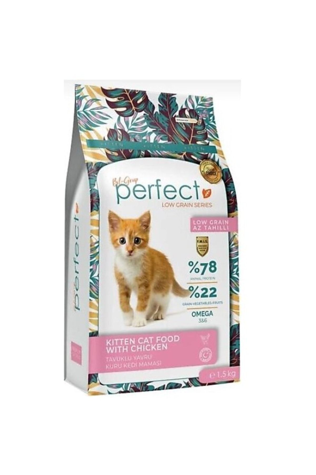 PERFECT Az Tahıllı Yavru Kedi Maması 1.5 Kg