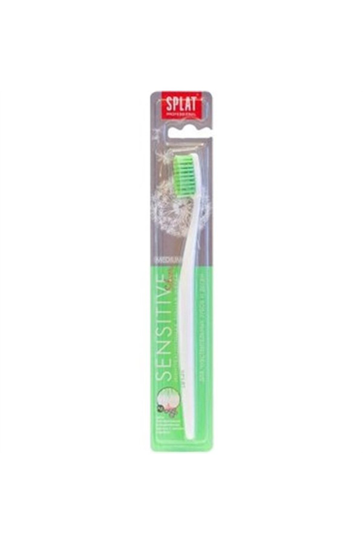 Splat Sensitive Silver Medium Diş Fırçası Yeşil ( 1 ADET )