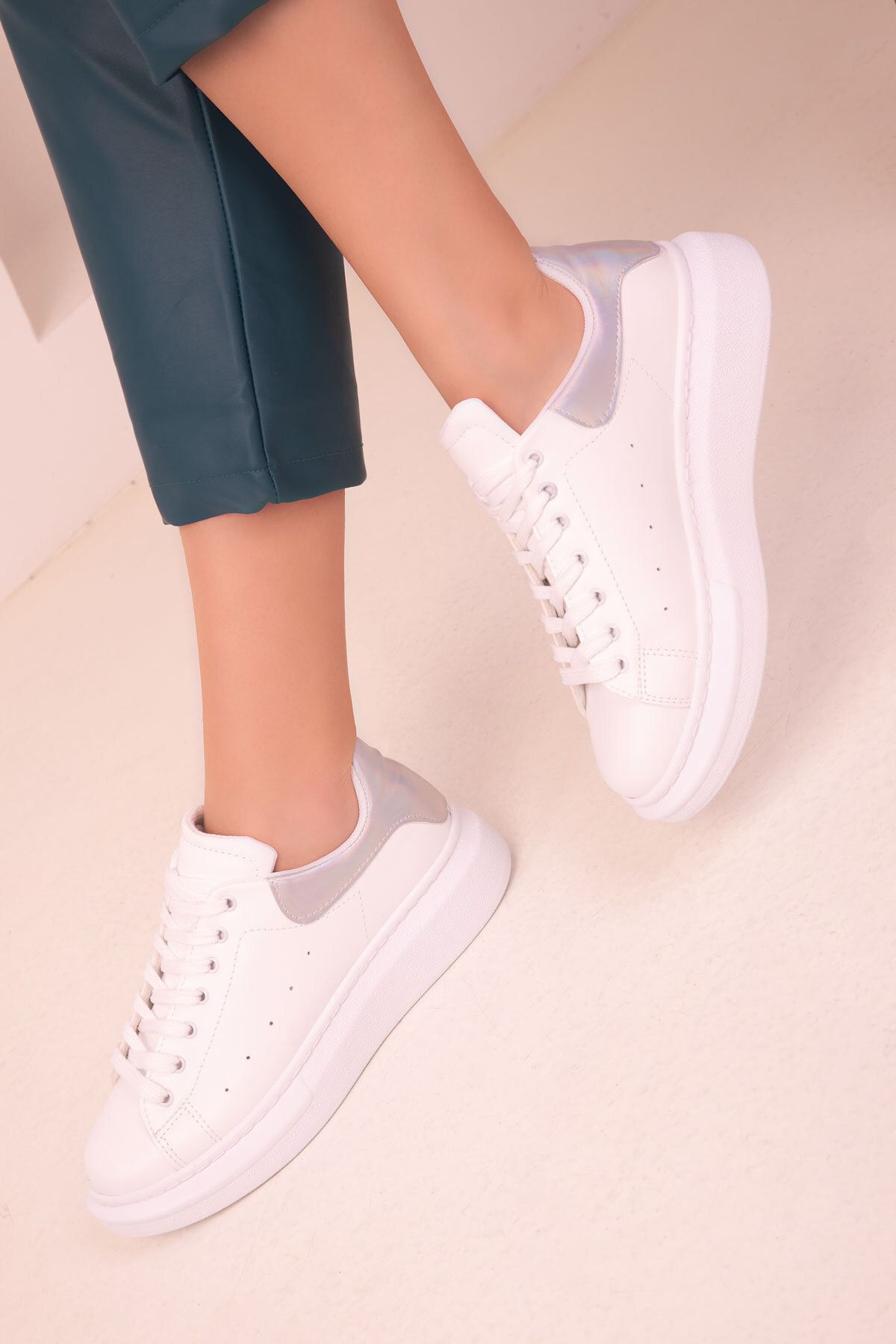 SOHO Beyaz-Neon Kadın Sneaker 15732
