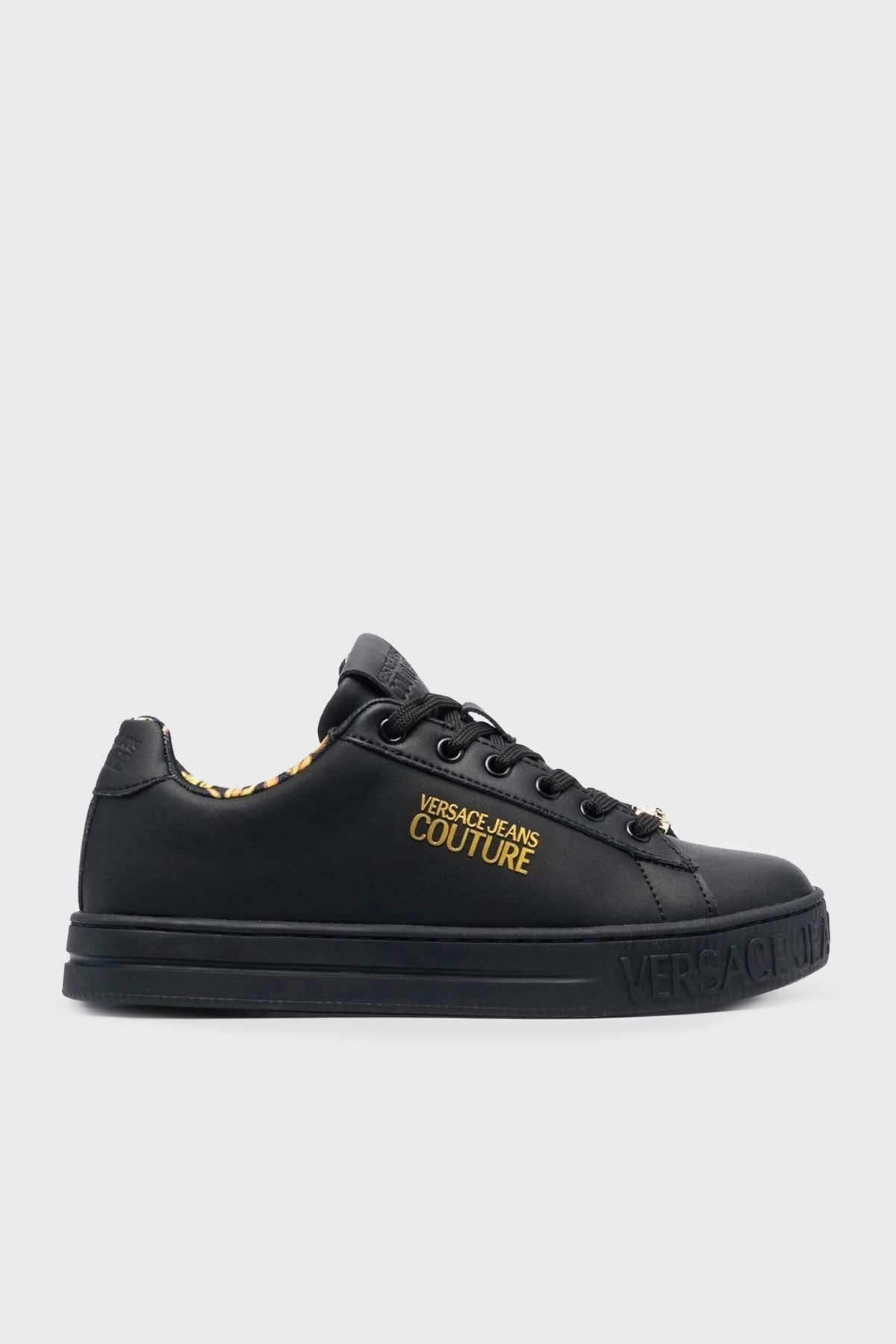 Versace Hakiki Deri Sneaker Ayakkabı Ayakkabı 74va3skl Zp236 899