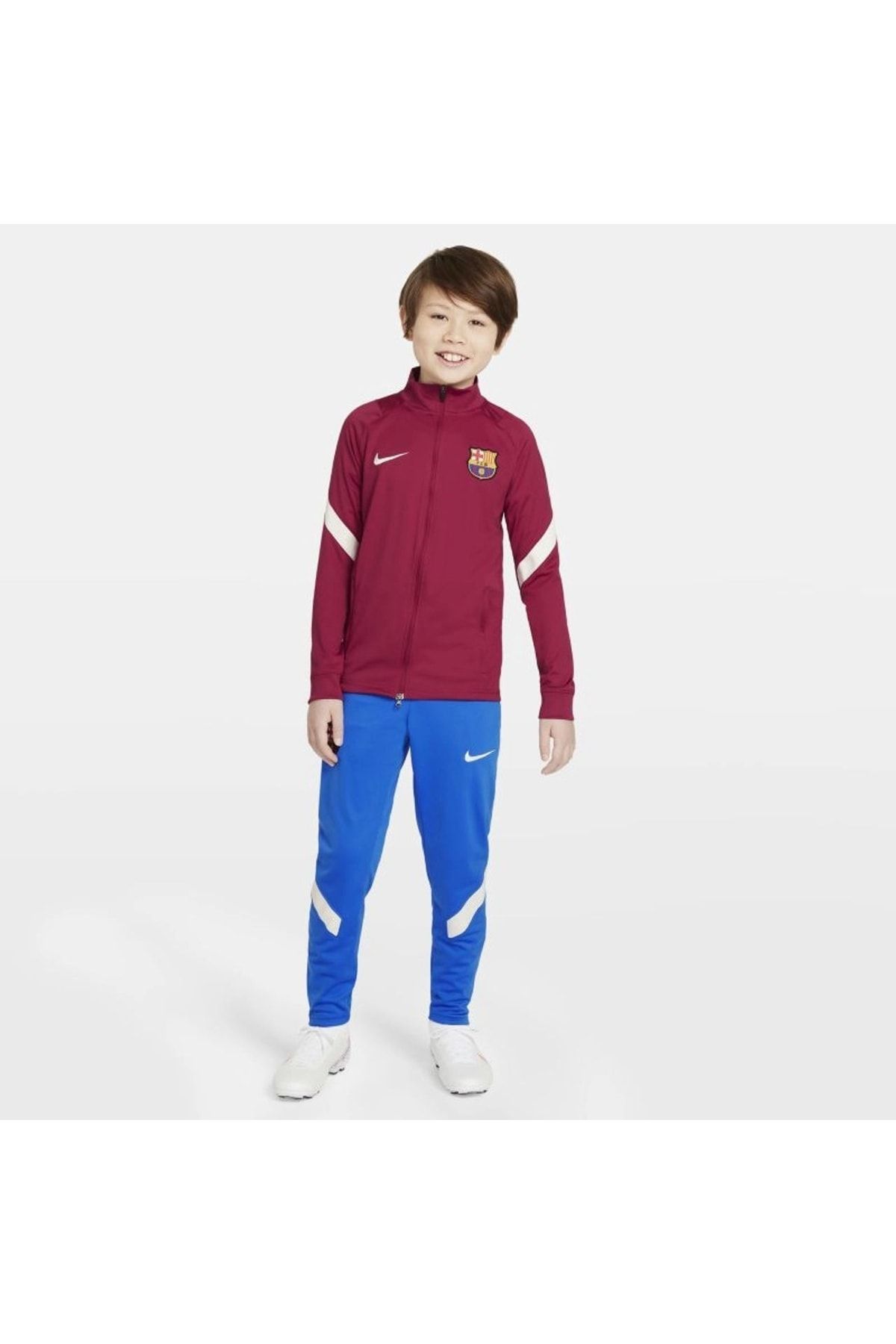 Nike Fc Barcelona Strike Dri-fıt Çocuk Futbol Eşofmanı ( Slim Fit Kesim)