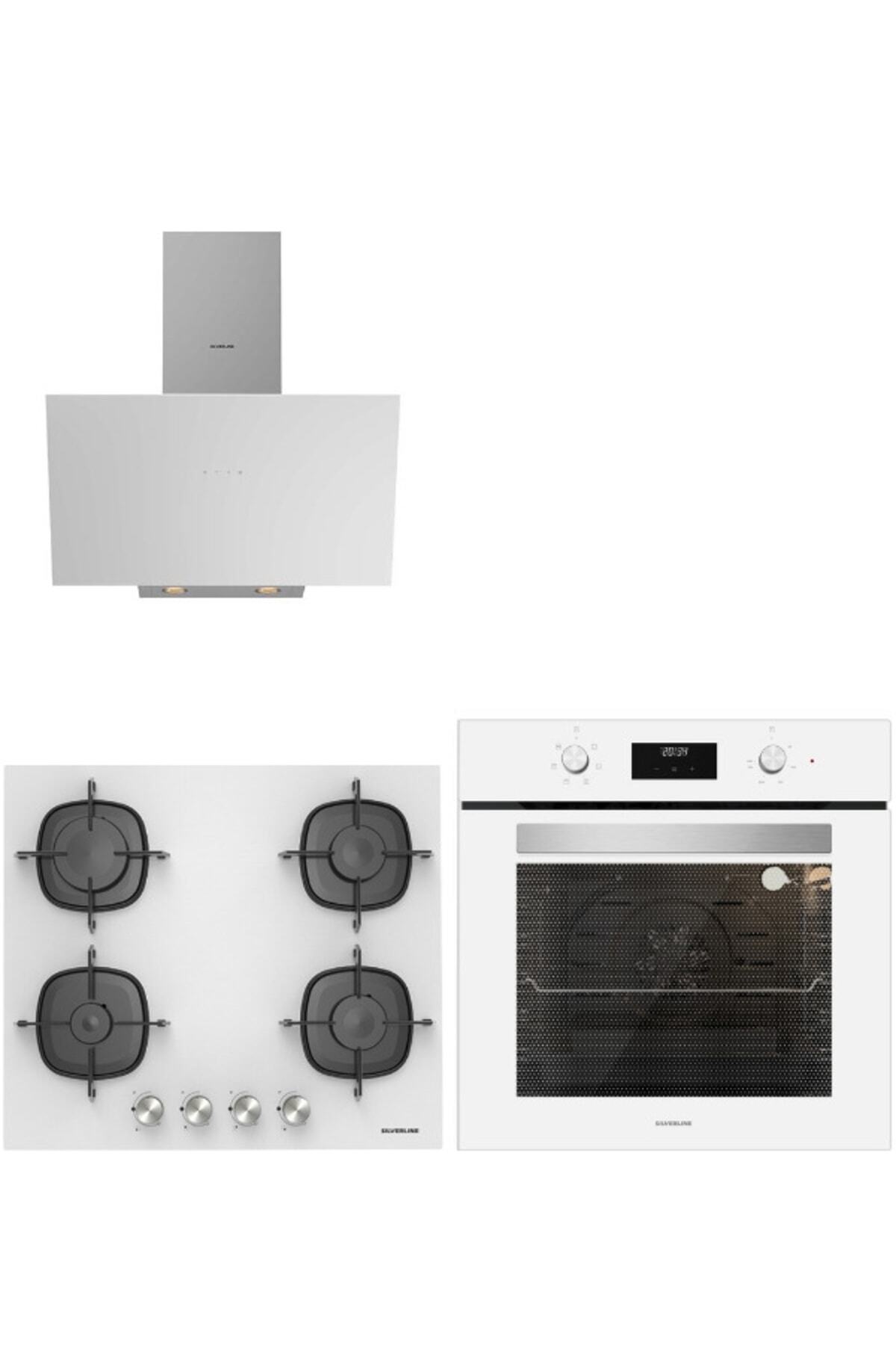 3'lü Ankastre Set (bo6502w02-3481 Beyaz-cs5623w01)