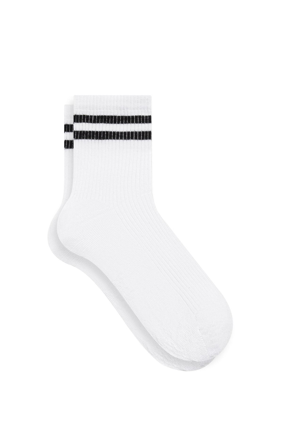 Mavi Beyaz Soket Çorap 1910354-620