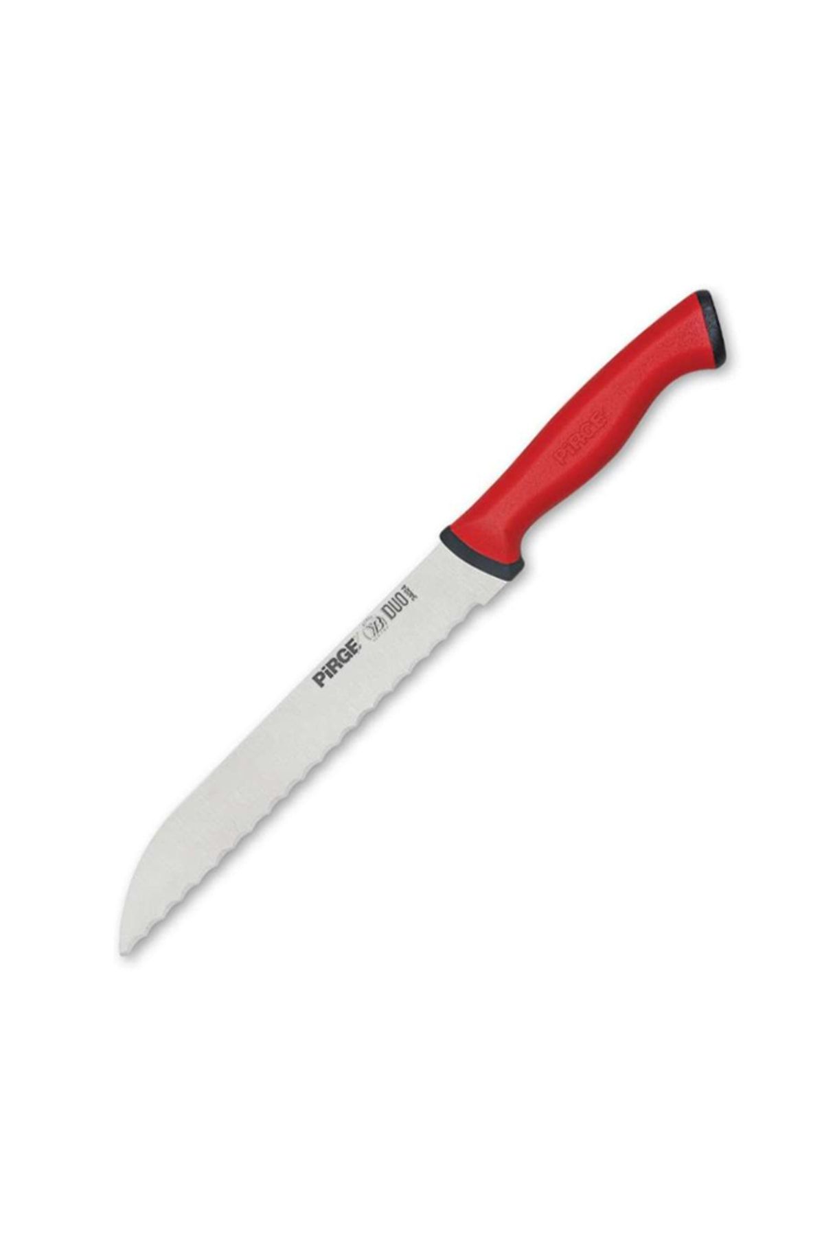Pirge Duo Ekmek Bıçağı Pro Dişli - Kırmızı - 17,5 Cm