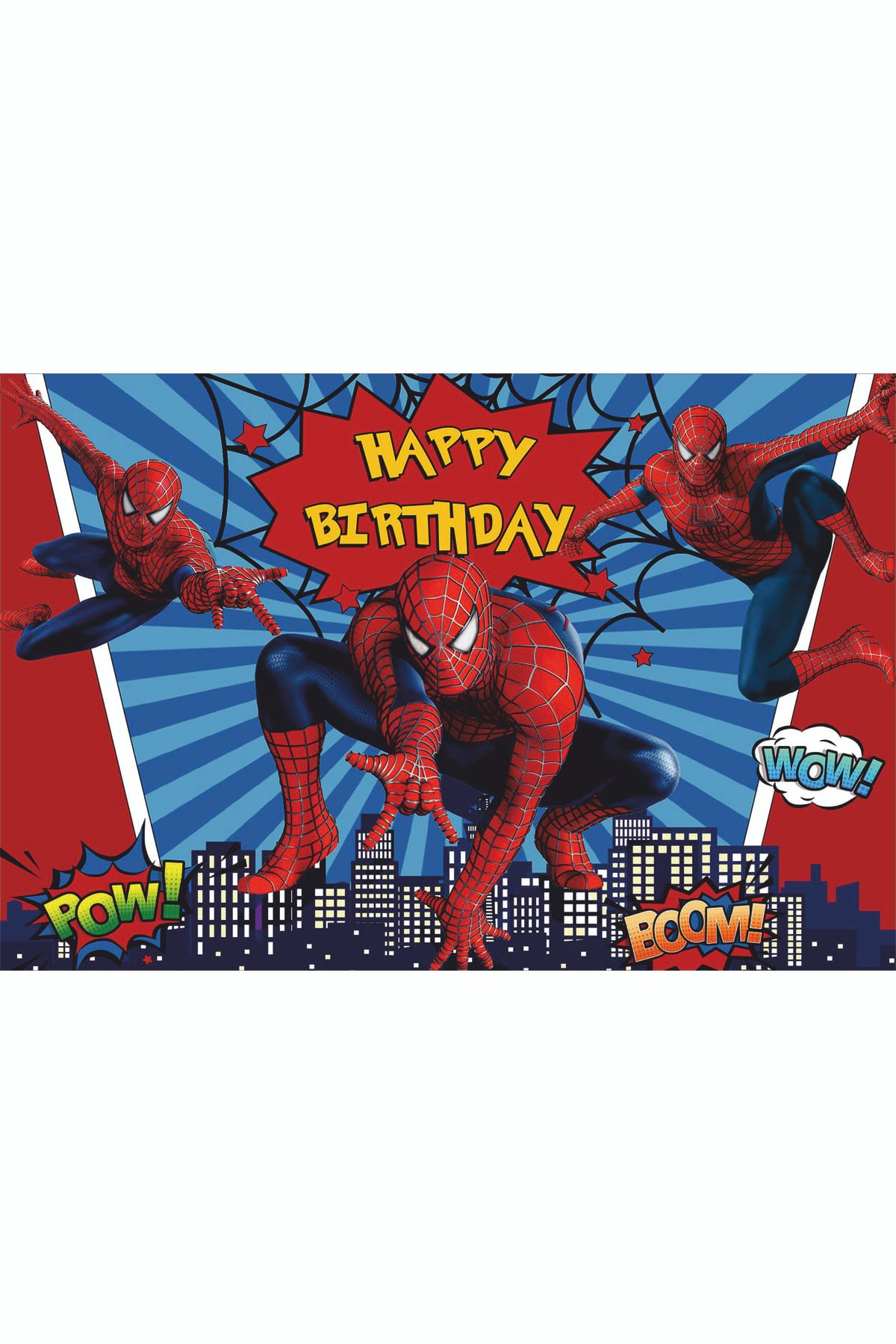 ECE PARTİ Örümcek Adam ( Spiderman) 1 Temali 100x150 Öçüsünde Branda Afiş