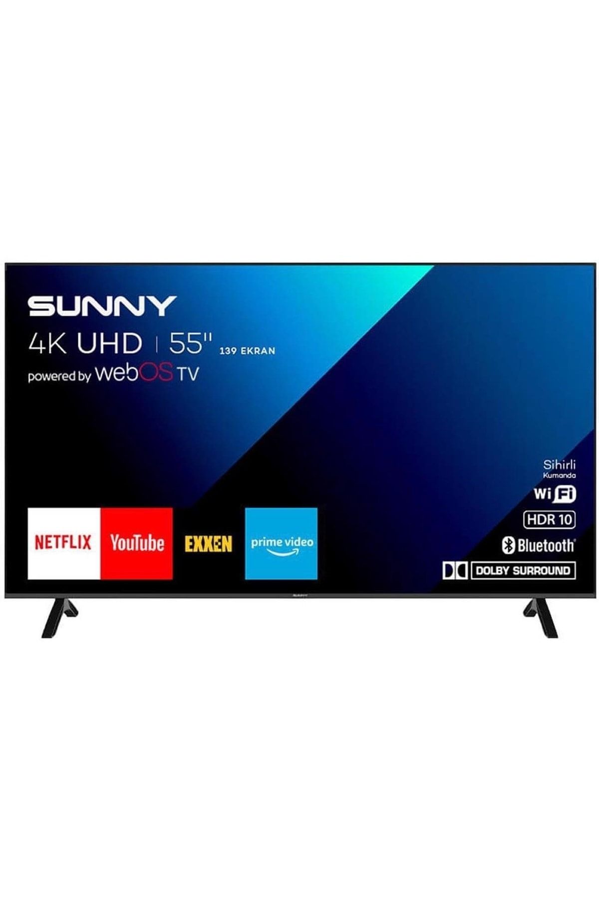 Sunny SN55FMN252 55'' 139 Ekran Uydu Alıcılı 4K Ultra HD Smart WebOS LED TV