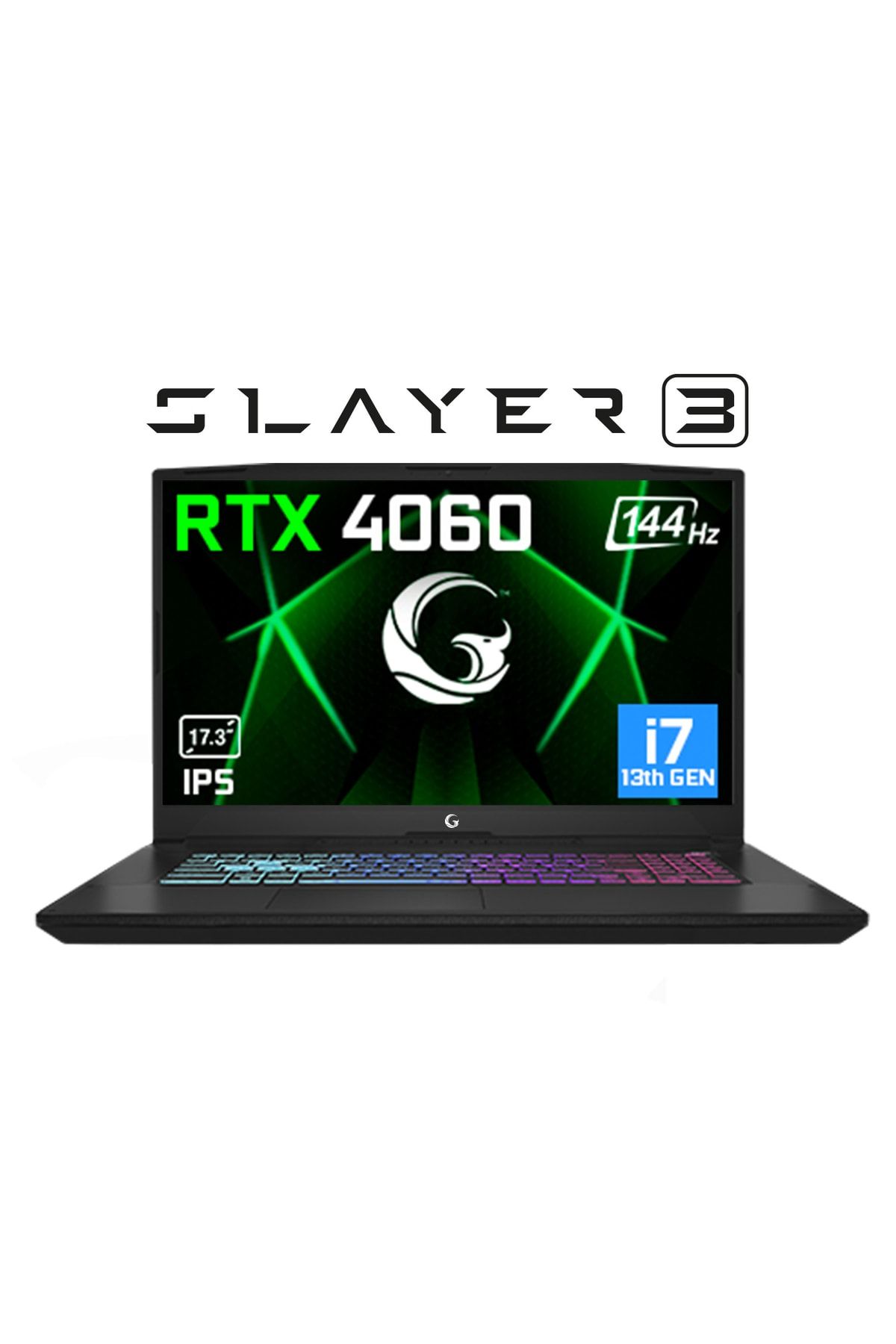 Game Garaj Slayer3 7xl-4060 C2 I7-13700h 32gb 1tb Ssd Rtx4060 17.3" Fhd Ips 144hz Dos