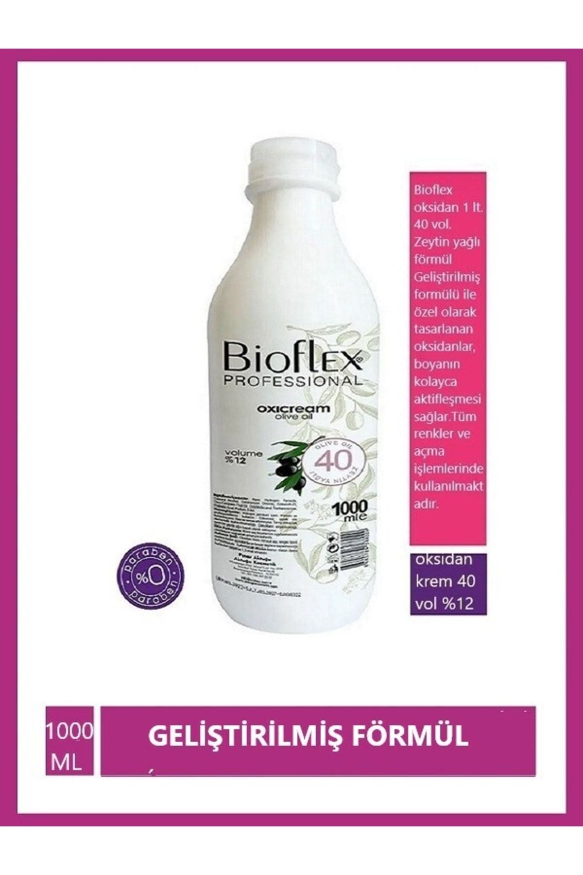 Bioflex Oksidan Peroksit 1000ml 40 Vol. Zeytin Yağlı 8680789388029