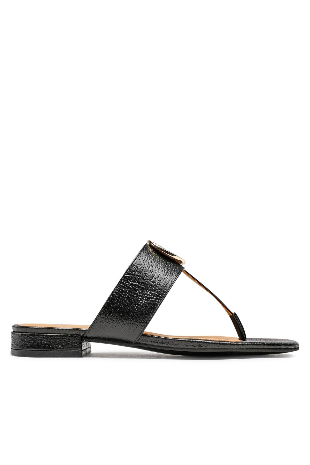 Emporio Armani Kadın Ince Tabanlı Parmak Arası Siyah Sandalet X3q078 Xf636-sıy