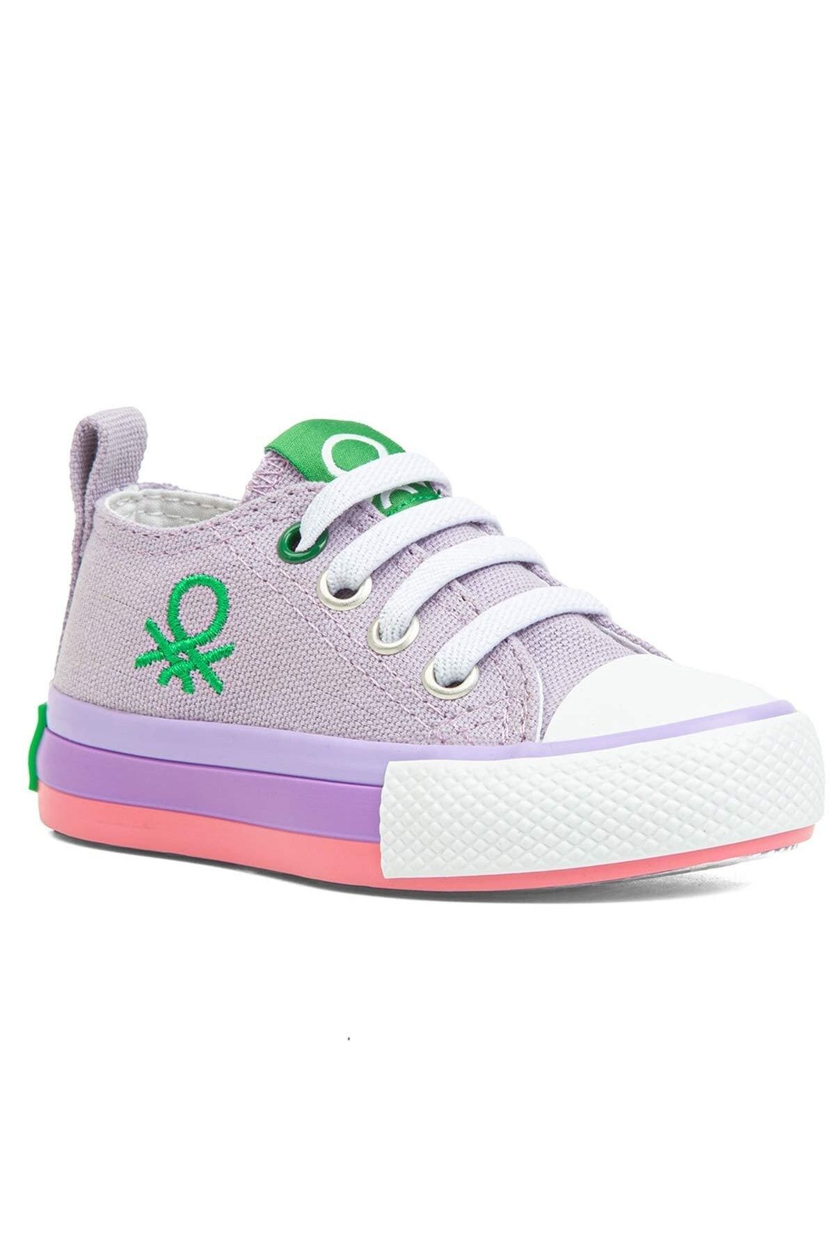 Benetton Kız Çocuk Spor Ayakkabı 21-25 Numara Lila