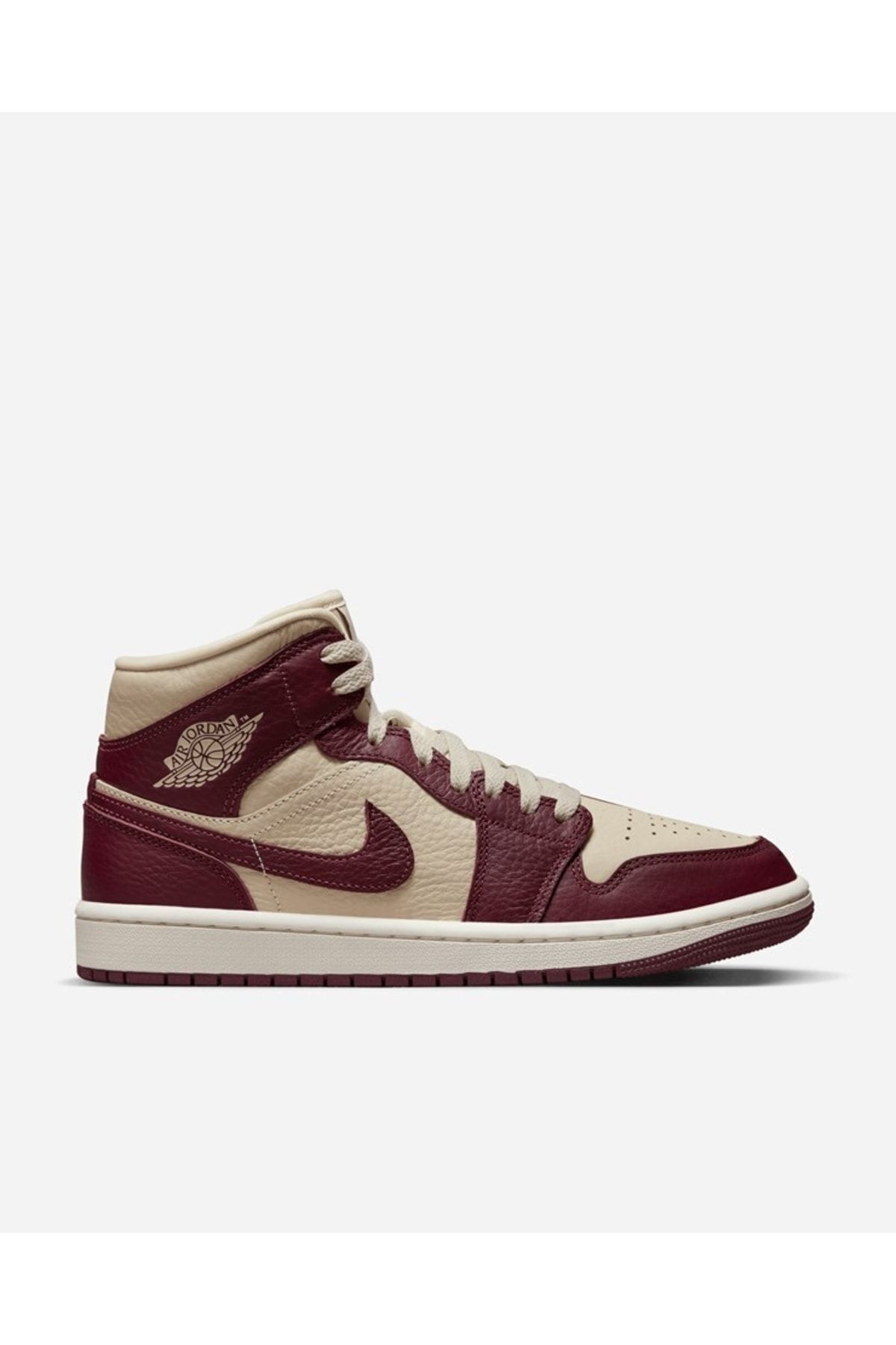 Nike Air Jordan 1 Mid Split Beach Cherrywood Red (w) Kadın Spor Ayakkabı Dr0501 200