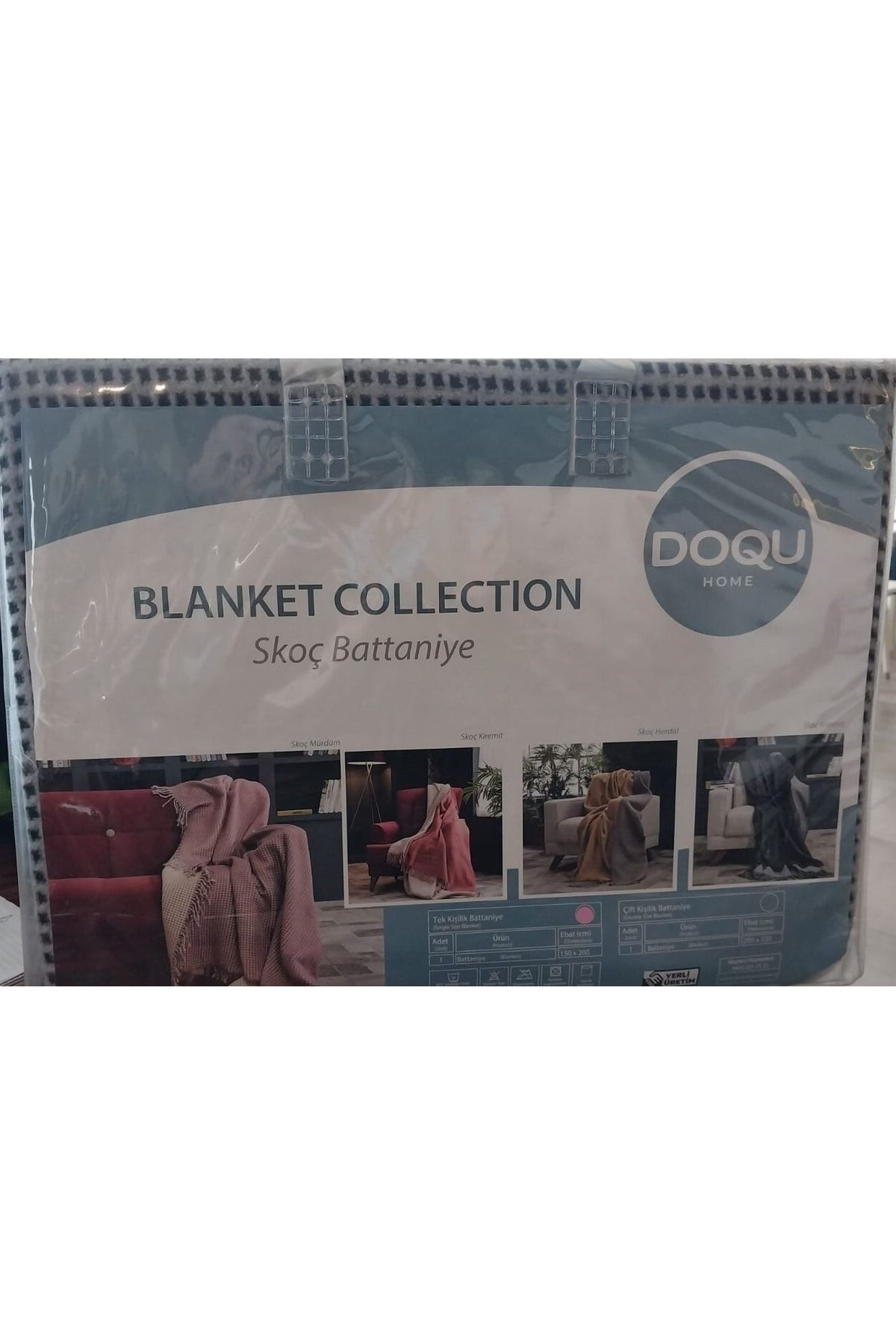 Doqu Home Blanket Collection Tek Kişilik Skoç Battaniye