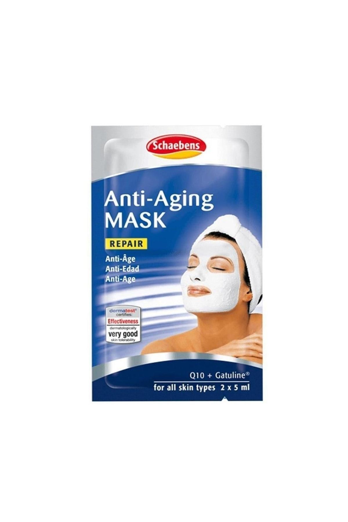 Schaebens Yaşlılık Etkilerini Azaltmaya Yardımcı Maske - Anti Aging Q10 Mask 2 X 5 Ml 4003573100401
