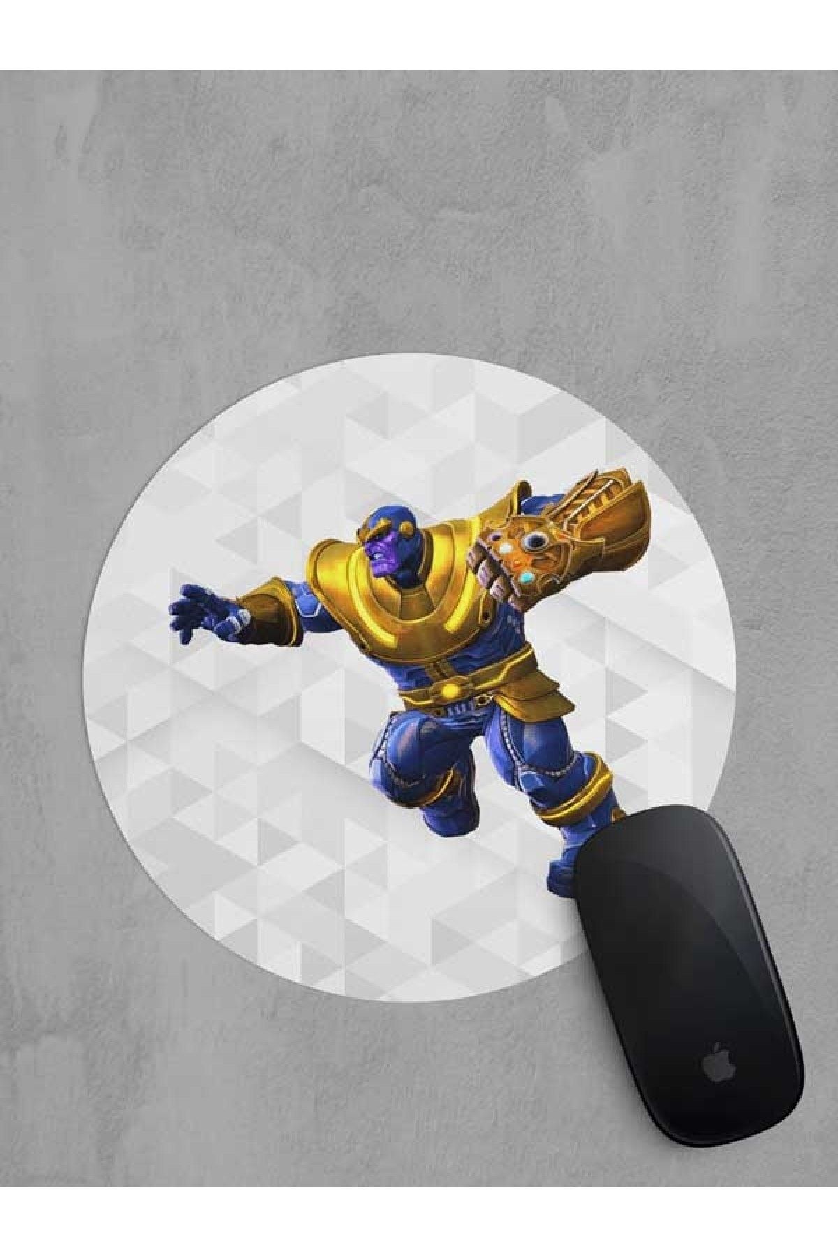 Panorama Ajans Thanos Marvel Avengers Süper Kahramanlar Yuvarlak Mouse Pad