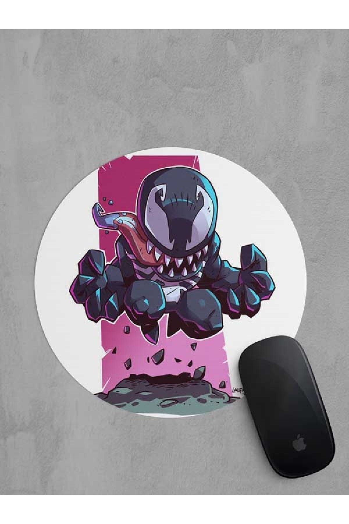 Panorama Ajans Venom Şirin Tasarımı Yuvarlak Mouse Pad