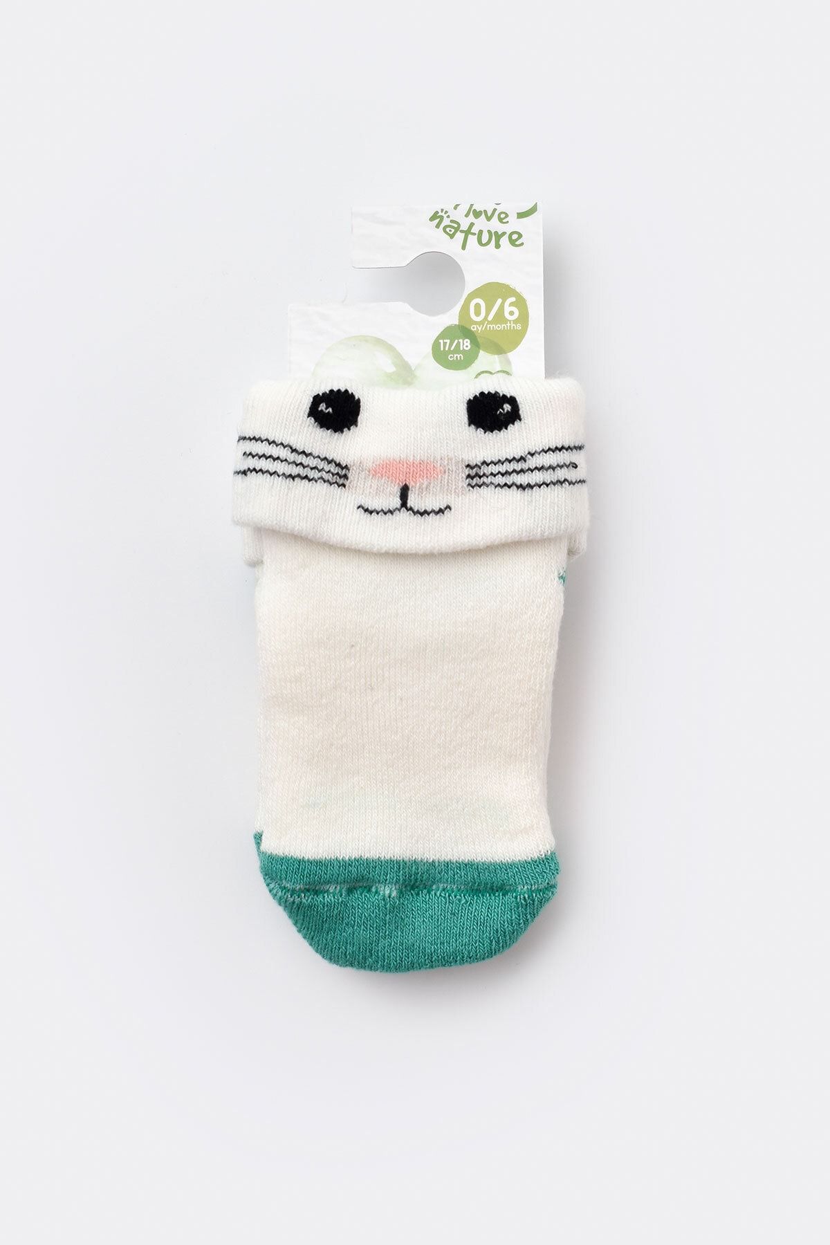 Biorganic Cunning Cat Havlu Bebek Çorabı 68375