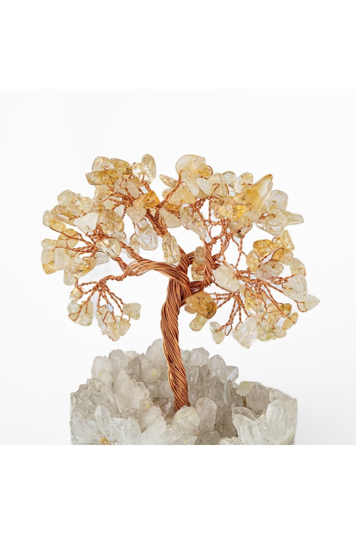 OSMANLI DOĞAL TAŞ Sitrin-kristal Kuvars Doğal Taş Dekoratif Ağaç