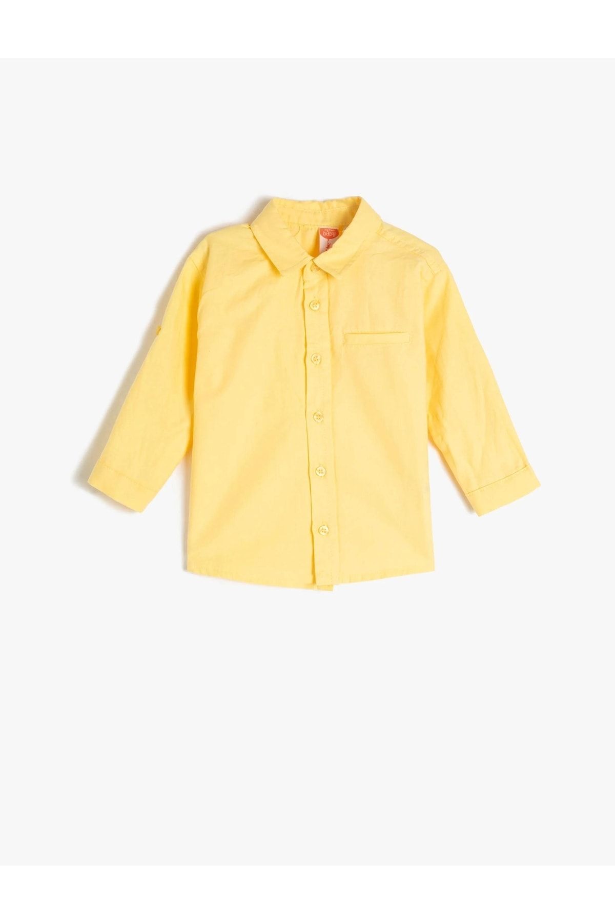 Koton 3smb60057tw Erkek Çocuk Gömlek Sarı