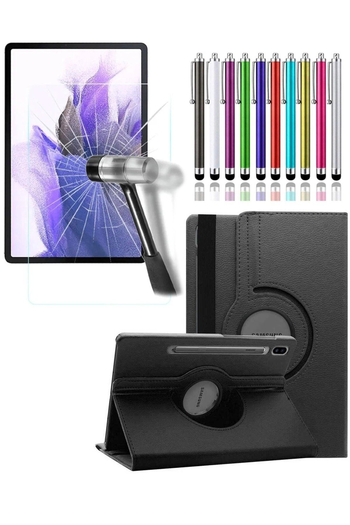 piblue Samsung Galaxy Tab S7 Sm-t870 / T875 / T877 ) 11 Inç Kılıf Tablet Kılıfı 3lü Set