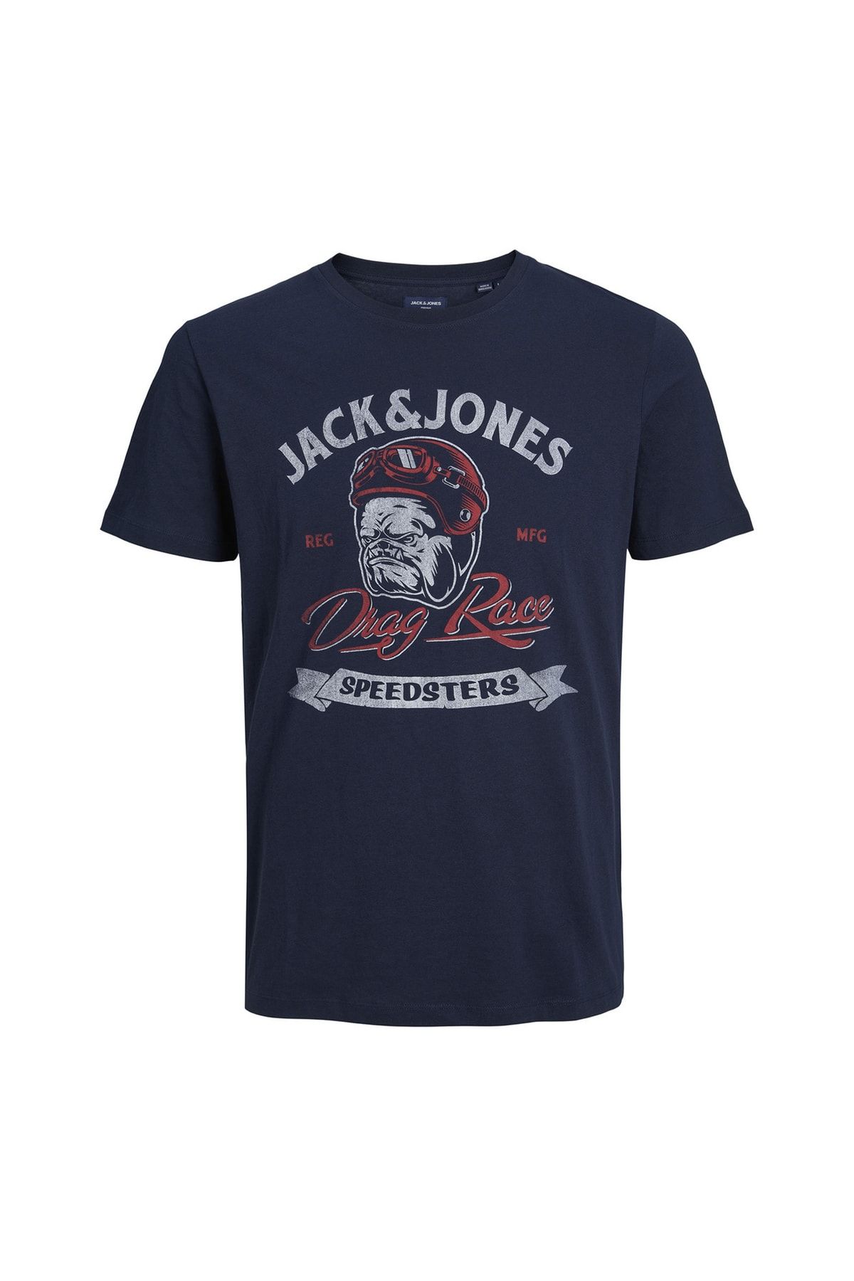 Jack & Jones Desenli Lacivert Erkek Çocuk T-shirt 12232891
