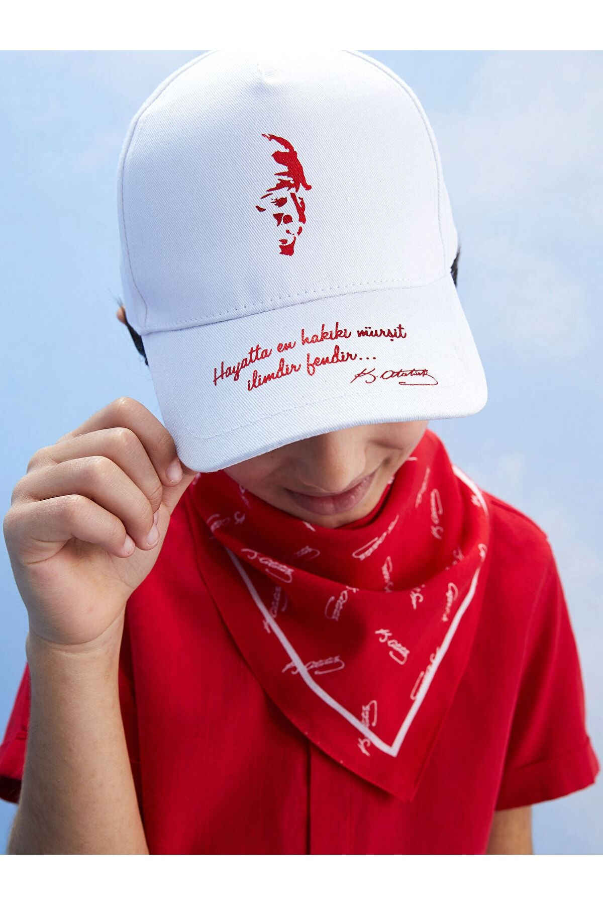 LC Waikiki Lcw Accessorıes Atatürk Baskılı Erkek Çocuk Kep Şapka