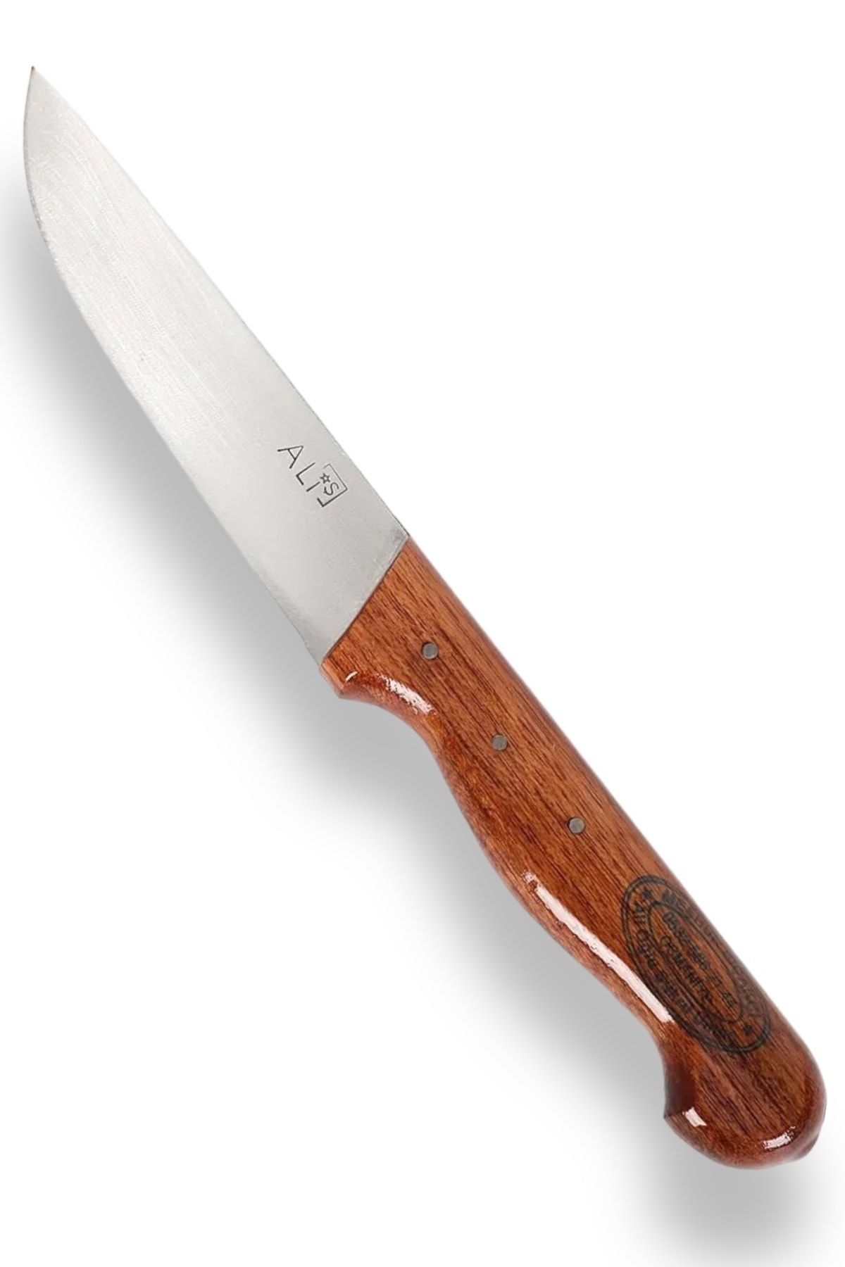 Ali Oğlu Şükrü Umuş El Yapımı Dövme Çelik Mutfak Bıçağı - Gül Ağacı