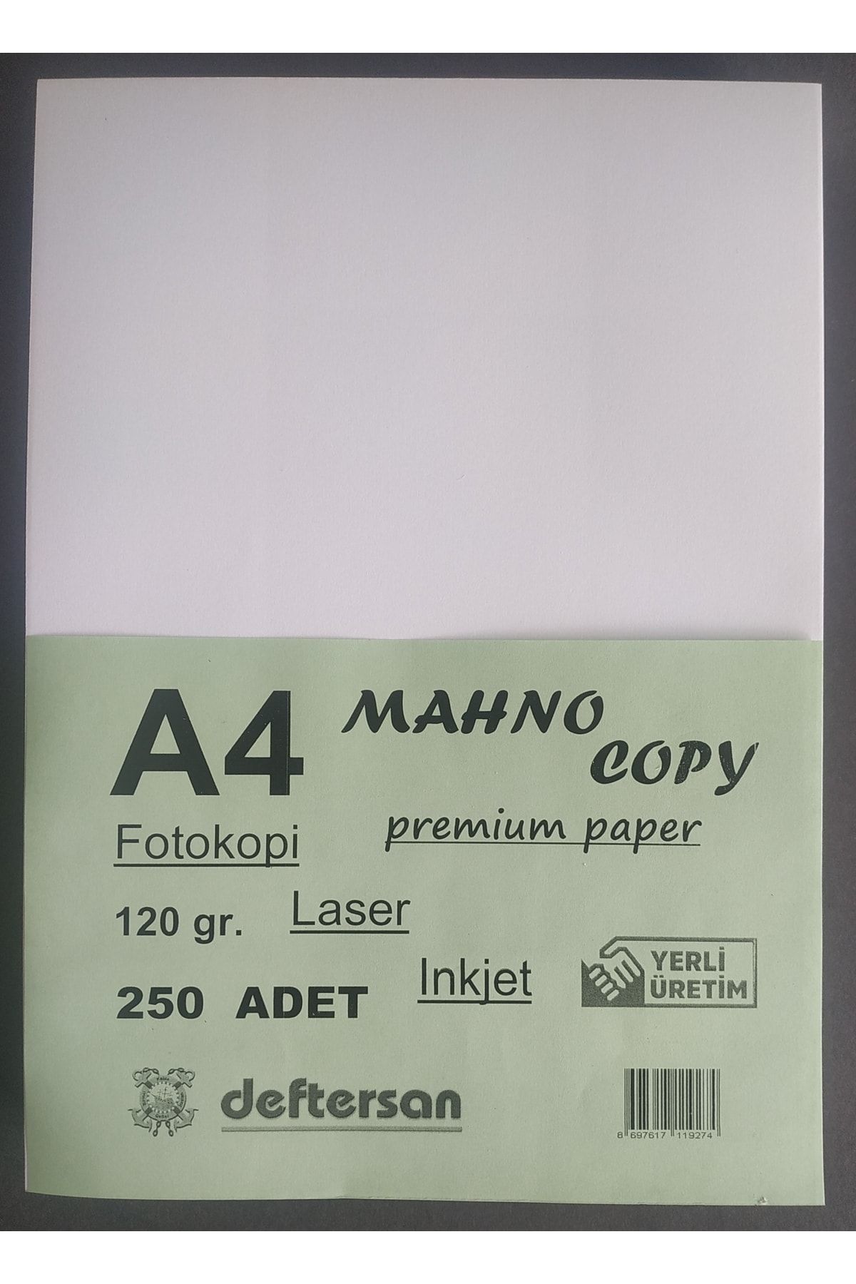 DEFTERSAN A4 Gramajlı Fotokopi Yazıcı Kağıdı 120 gr 250 Adet