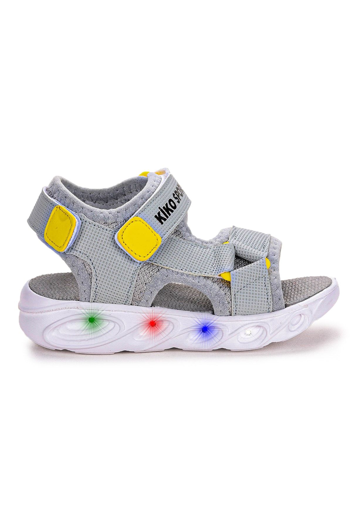 Kiko Kids 103 Işıklı Günlük Erkek Çocuk Cırtlı Sandalet Ayakkabı