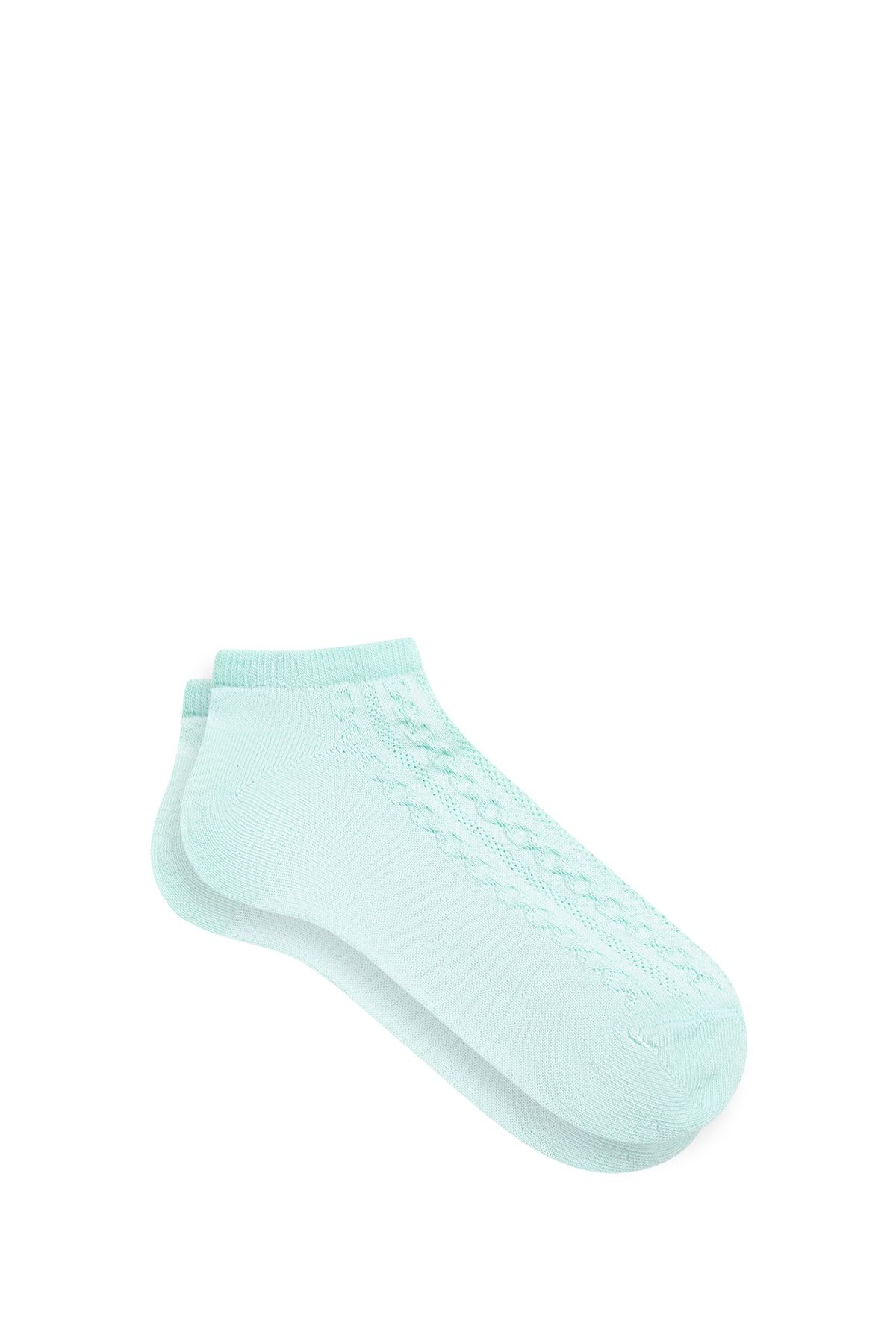 Mavi Yeşil Patik Çorabı 1911398-82954