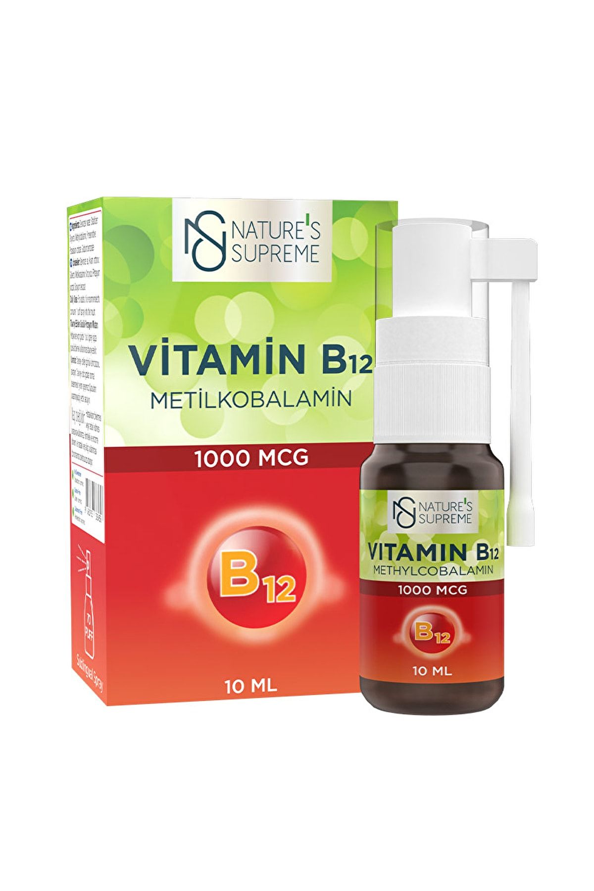 Natures Supreme Vitamin B12 1000 Mcg Methylcobalamin 10 Ml Sprey