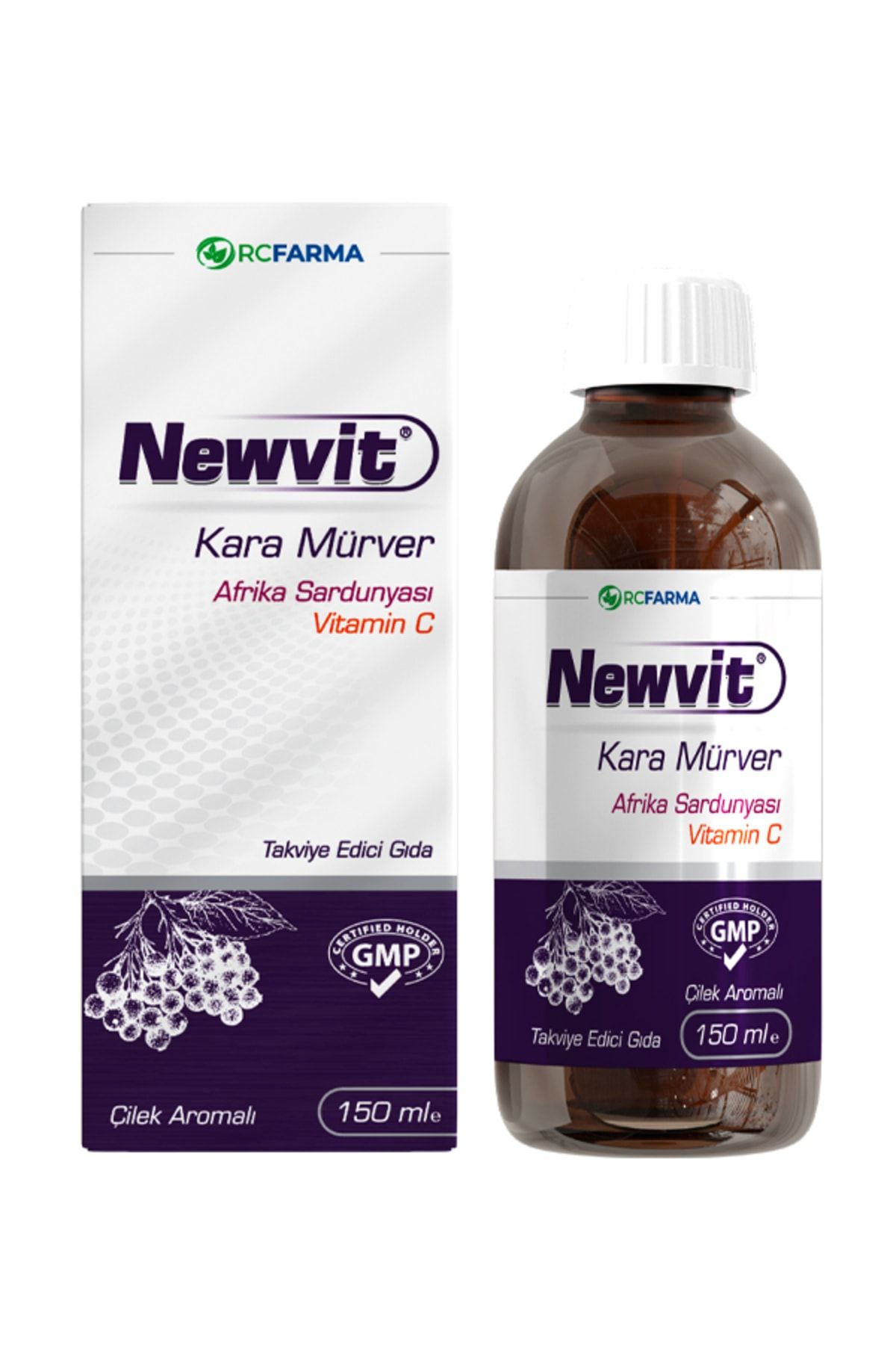 Newvit Newvıt Sambucus Afrıka Sardunyası Şurup