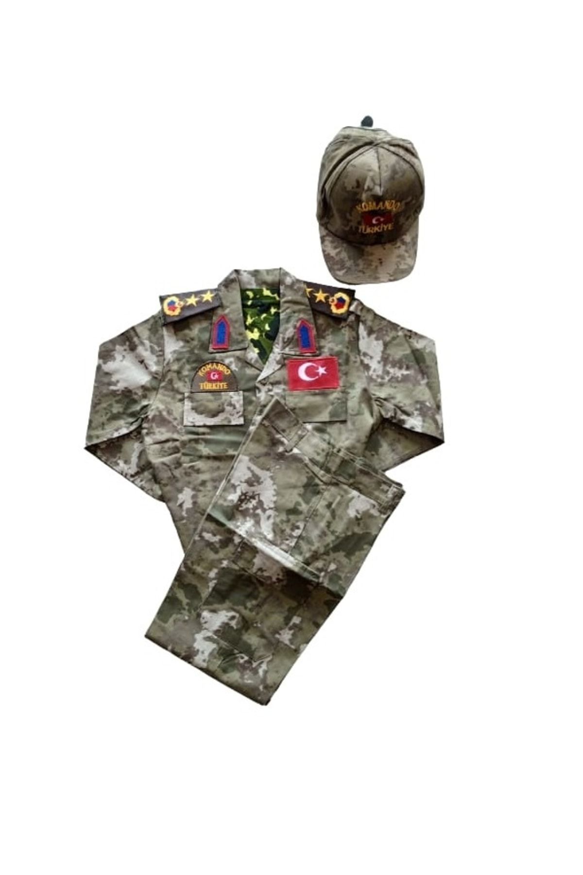 Temiz Pazar Erkek Çocuk Asker Komando Kıyafeti