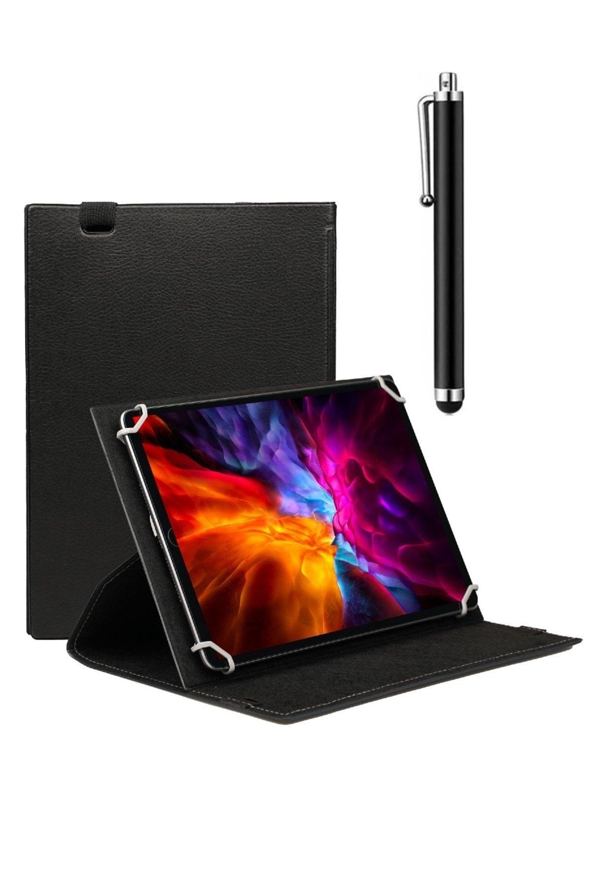LENOVO Trendsshop Tab E10 Tb-x104f Universal Dönerli Standlı Kılıf + Tablet Kalemi