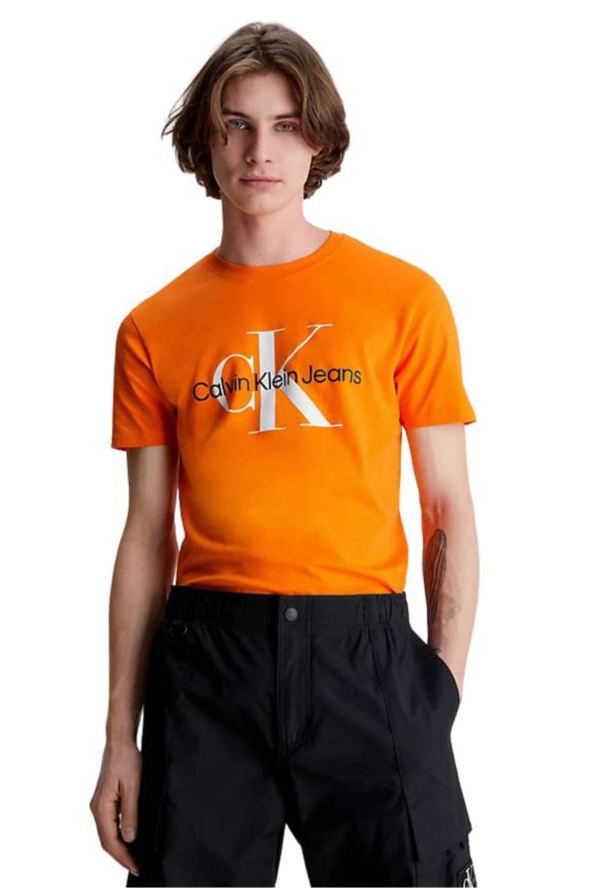 Calvin Klein Turuncu Erkek Tişört