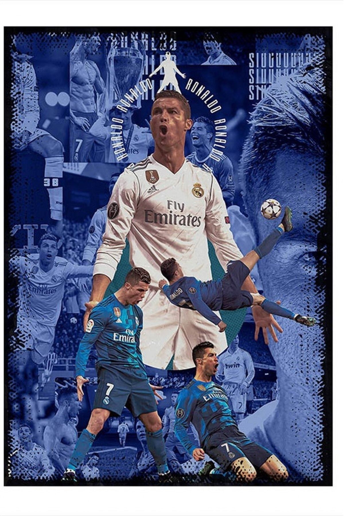 ekart Cristiano Ronaldo Futbol Dekoratif Mdf Tablo 15cmx 22cm