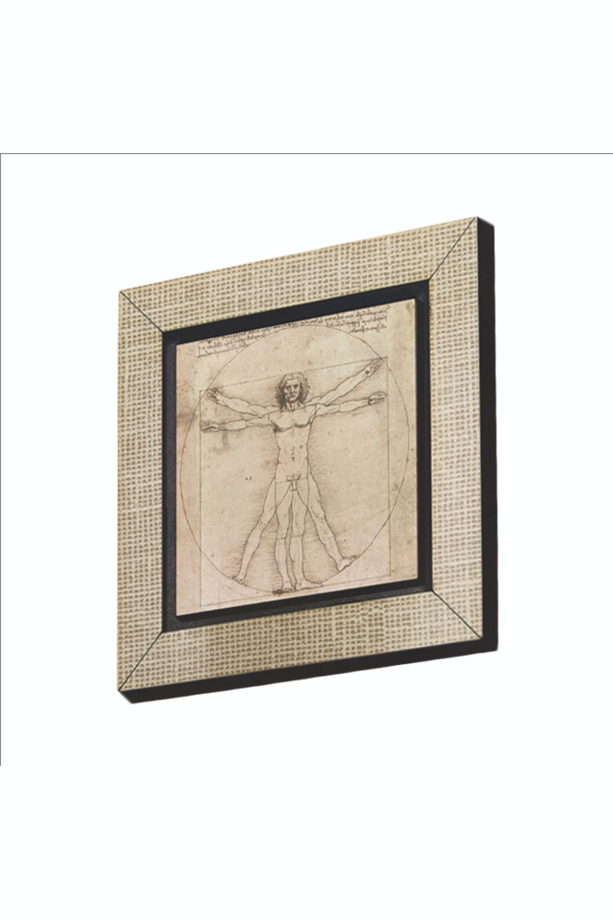 BAKSEPETE Vitruvius Adamı Leonardo Da Vinci, 1492 Baskılı Mdf Magnetkrg-141buzdolabı Süsü