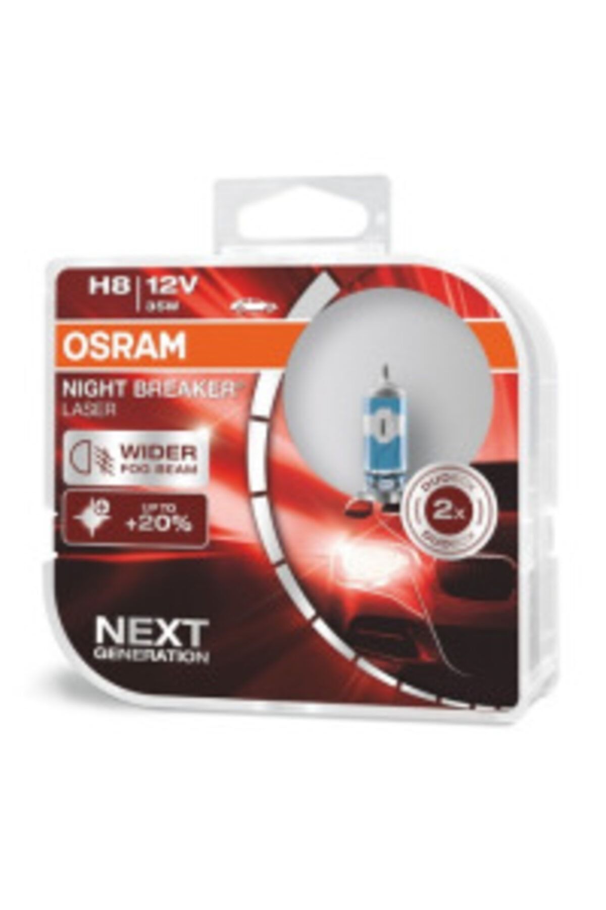 Osram Night Breaker Laser % 150 Güçlü % 20 Beyaz Işık (2adet)